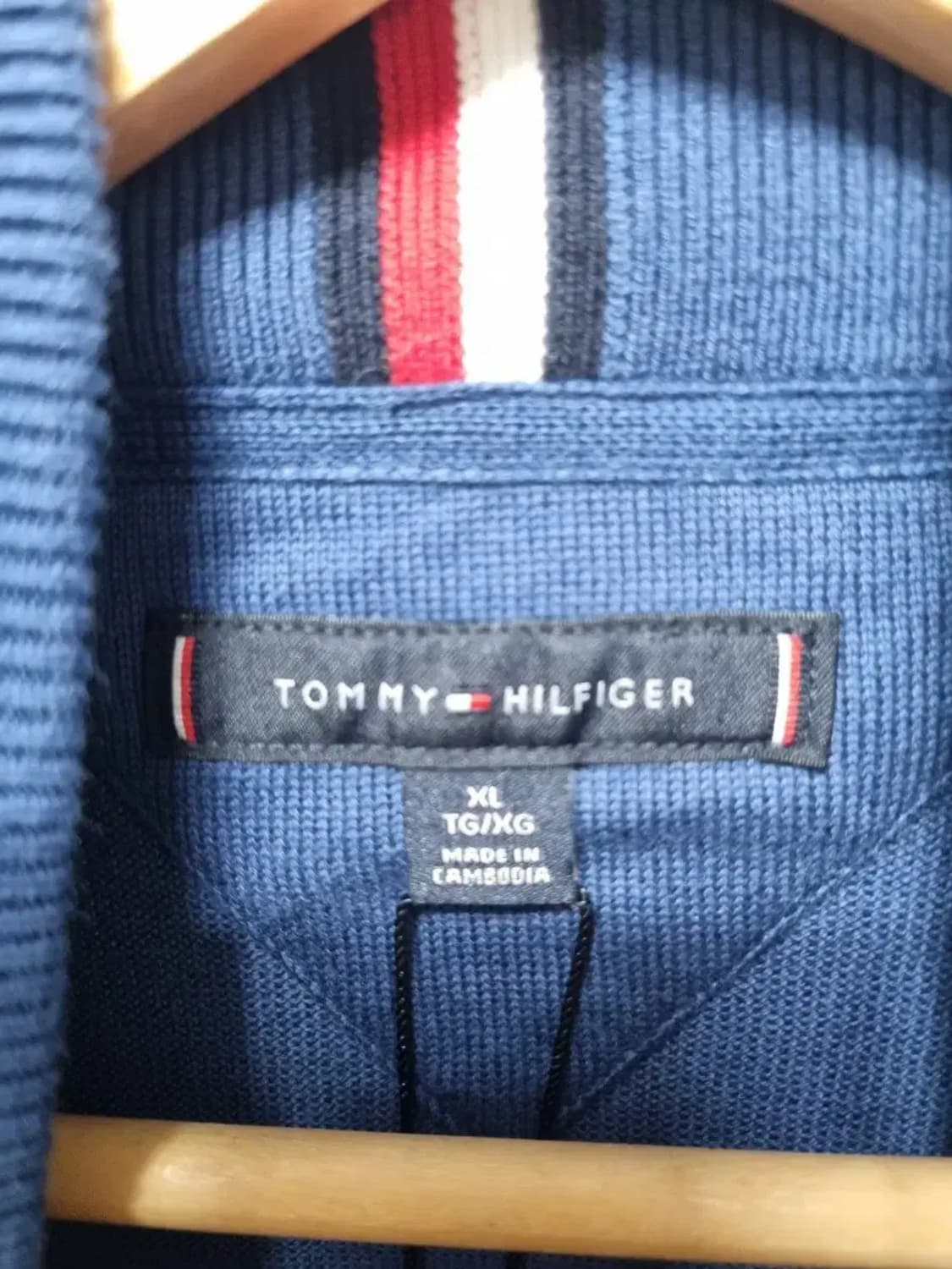 새상품) 타미힐피거 반집업 니트 XL 상품이미지4