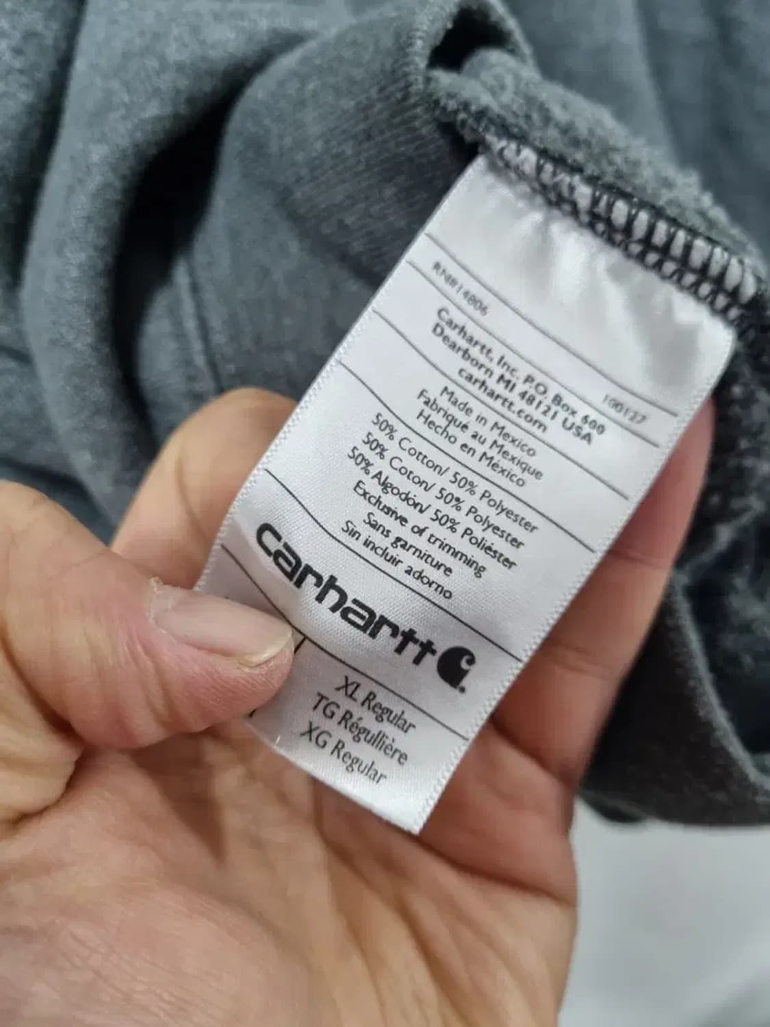 칼하트 기모 후드티 XL 상품이미지5