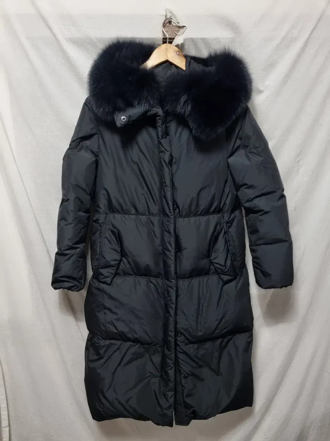 LINE 퍼 패딩 점퍼 S 상품이미지1