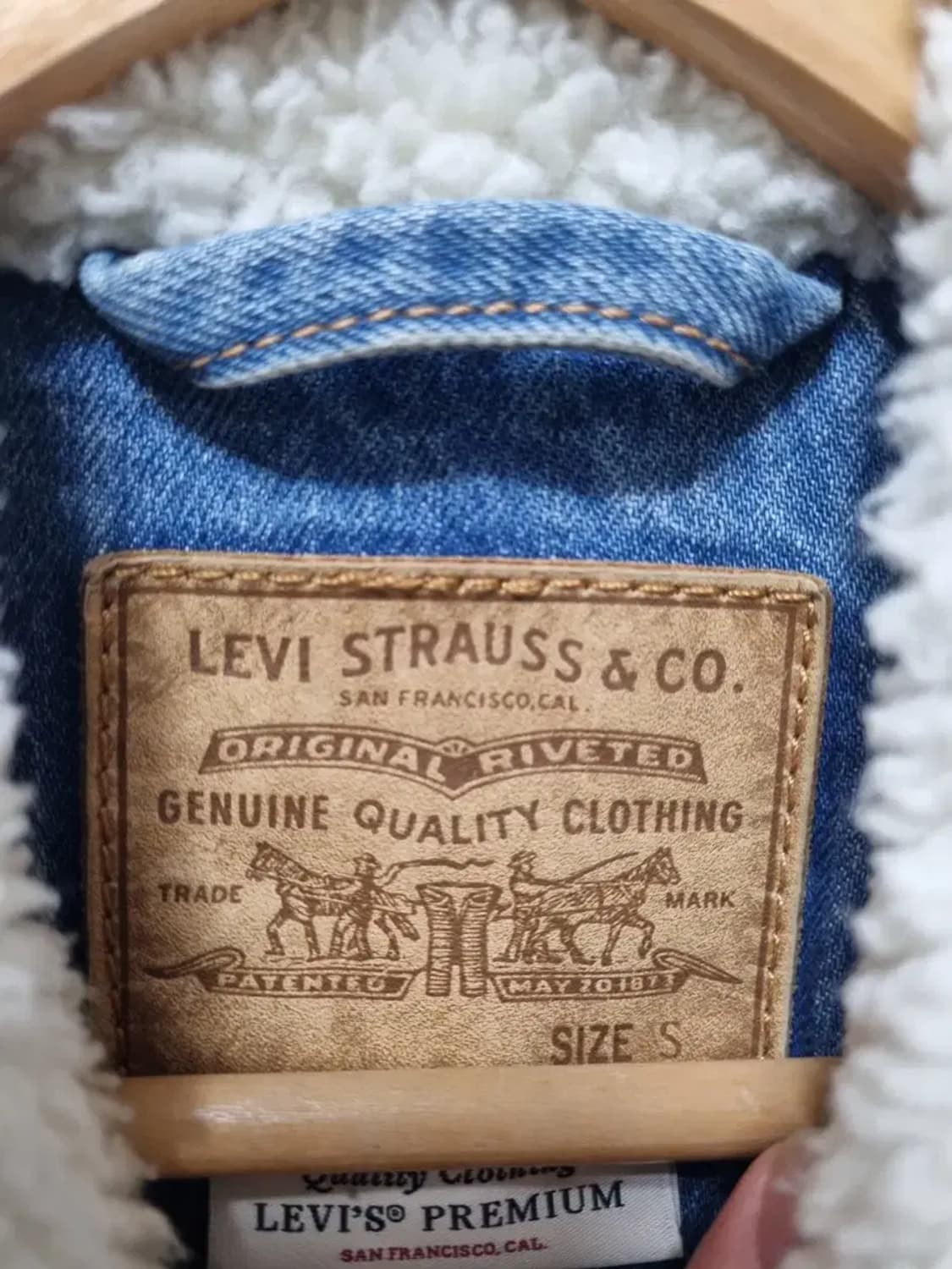 리바이스 쉐르파 데님 자켓 S 상품이미지4