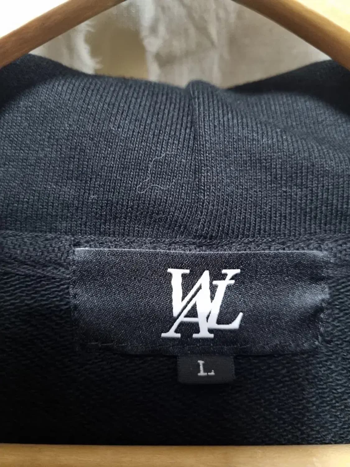 우알롱 블랙 후드티 L 상품이미지4