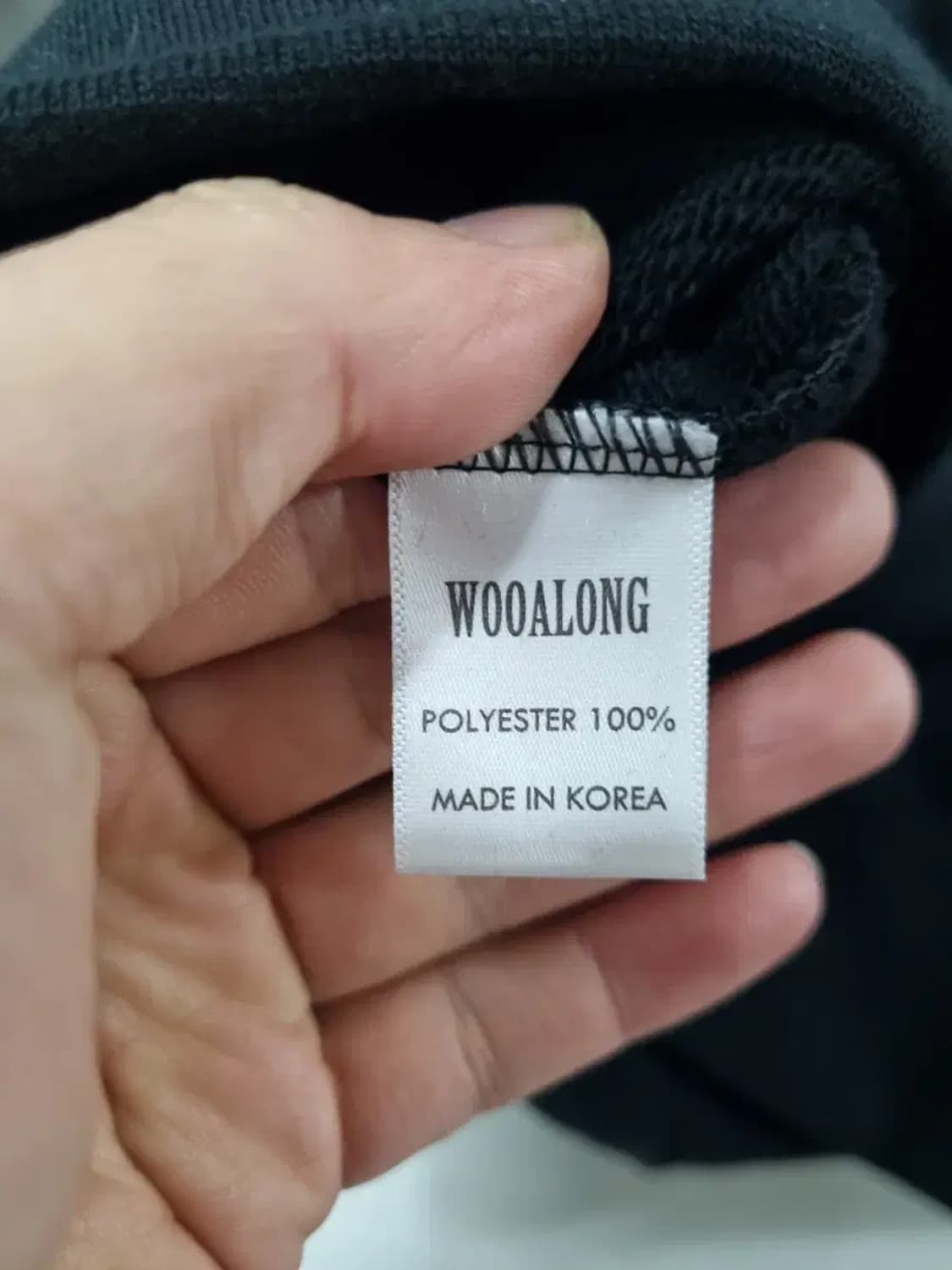 우알롱 블랙 후드티 L 상품이미지5