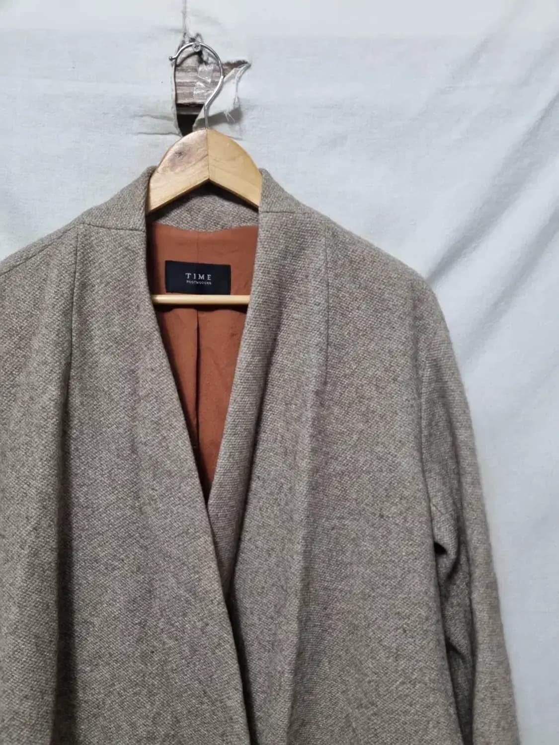 TIME 타임 브라운 루즈핏 코트 F 상품이미지3