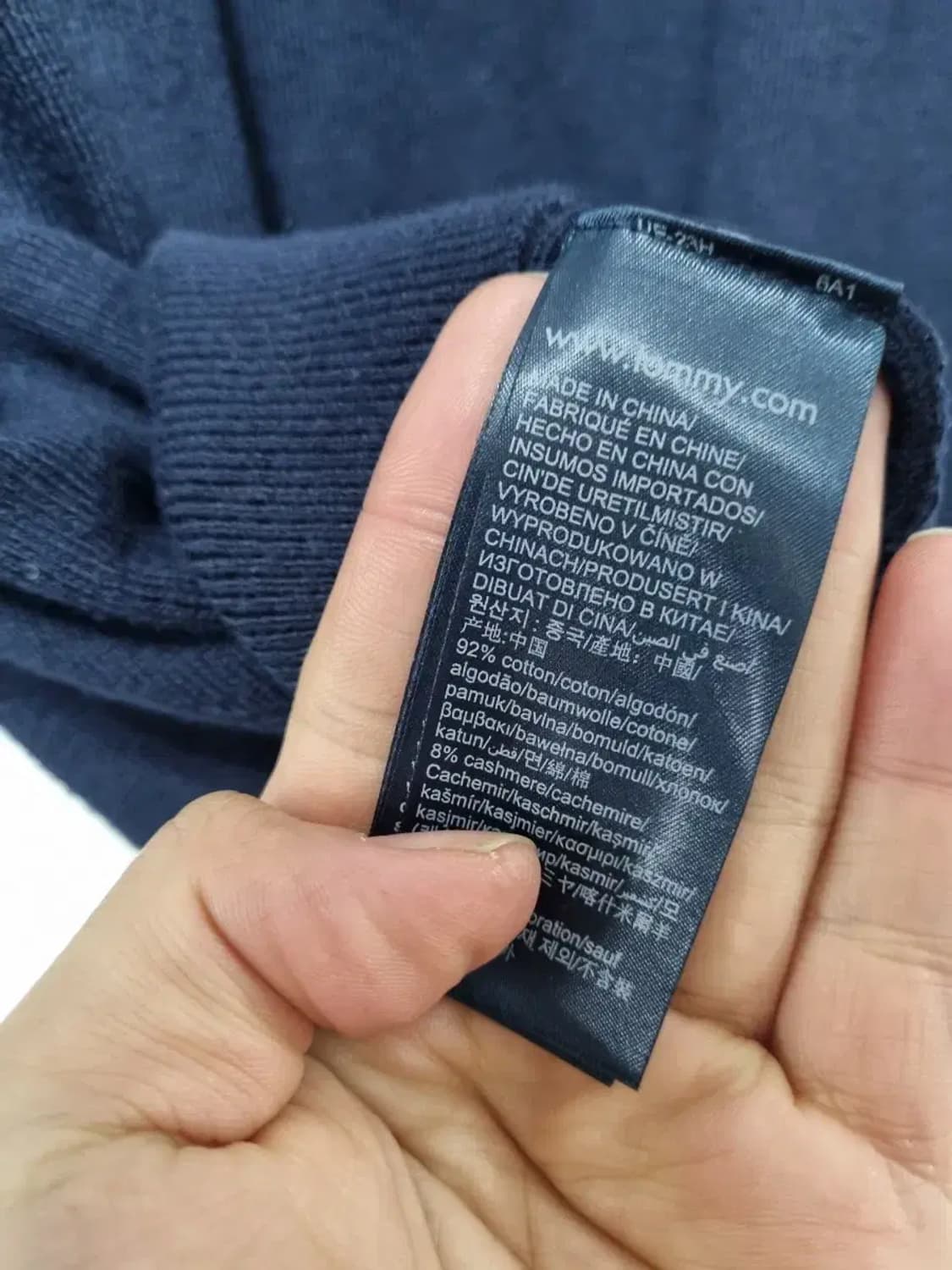 타미힐피거 브이넥 니트 L 상품이미지5