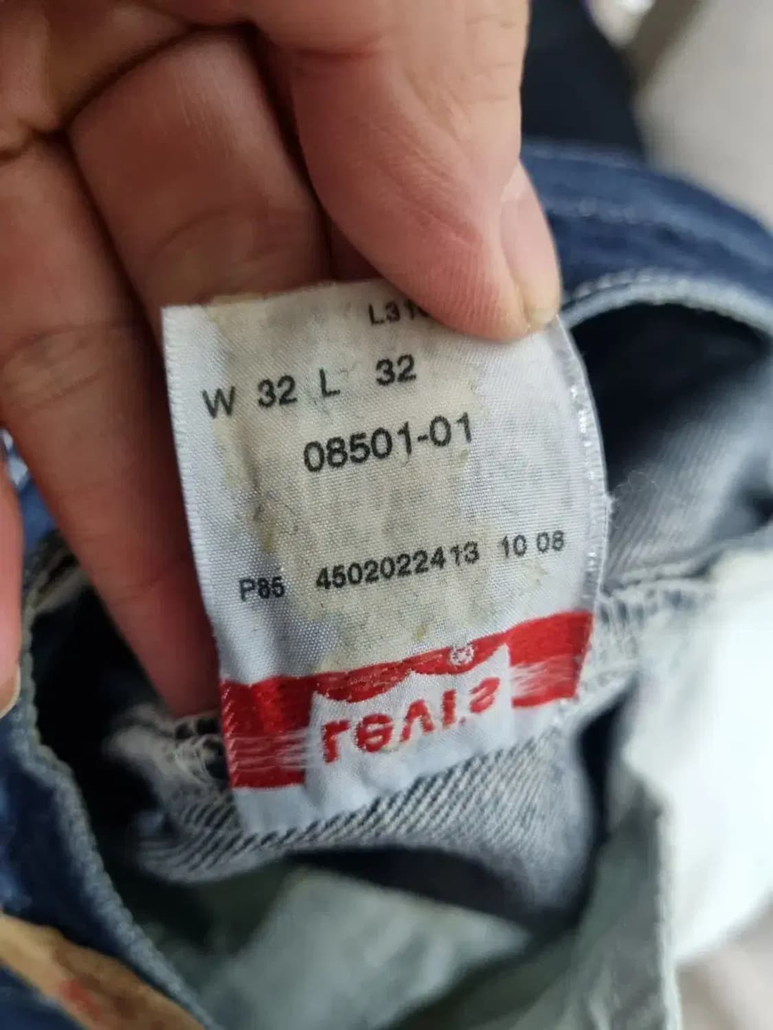 리바이스 501 청바지 32/32 상품이미지5