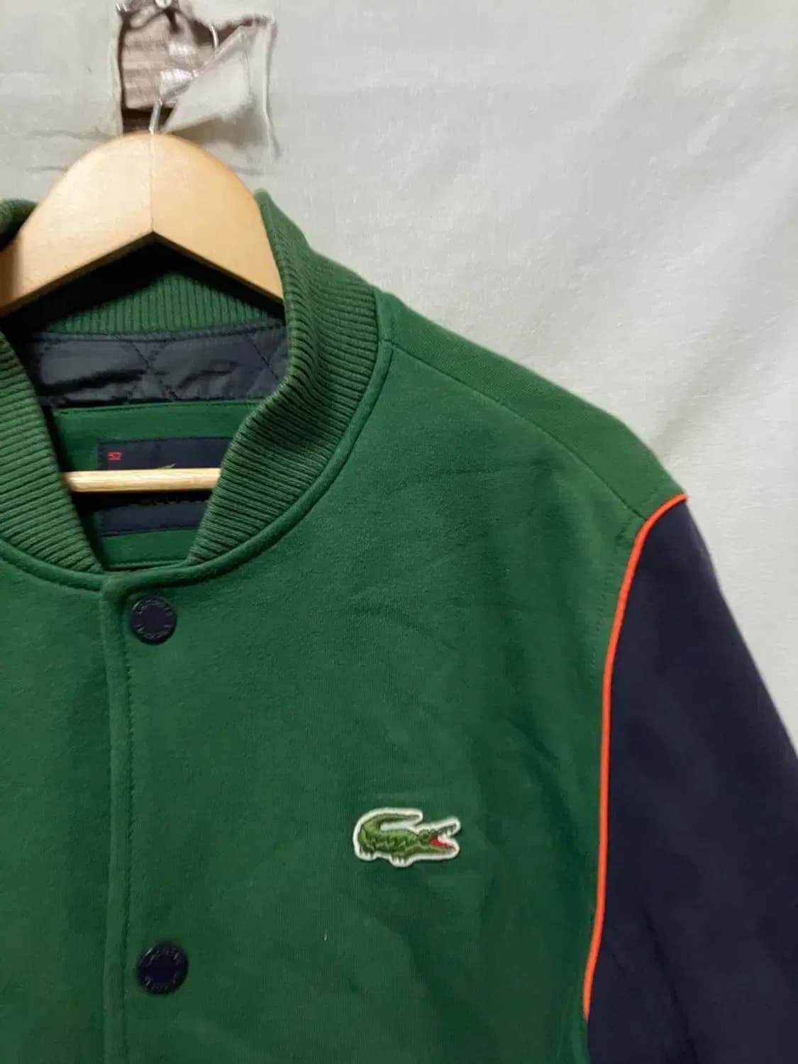 라코스테 그린 배색 야구 점퍼 52 상품이미지2