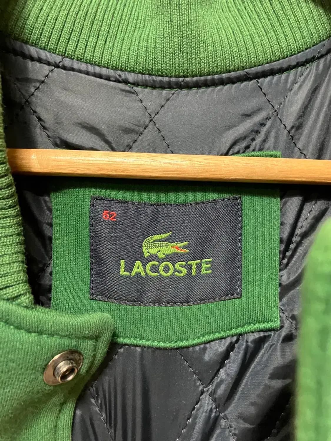 라코스테 그린 배색 야구 점퍼 52 상품이미지4