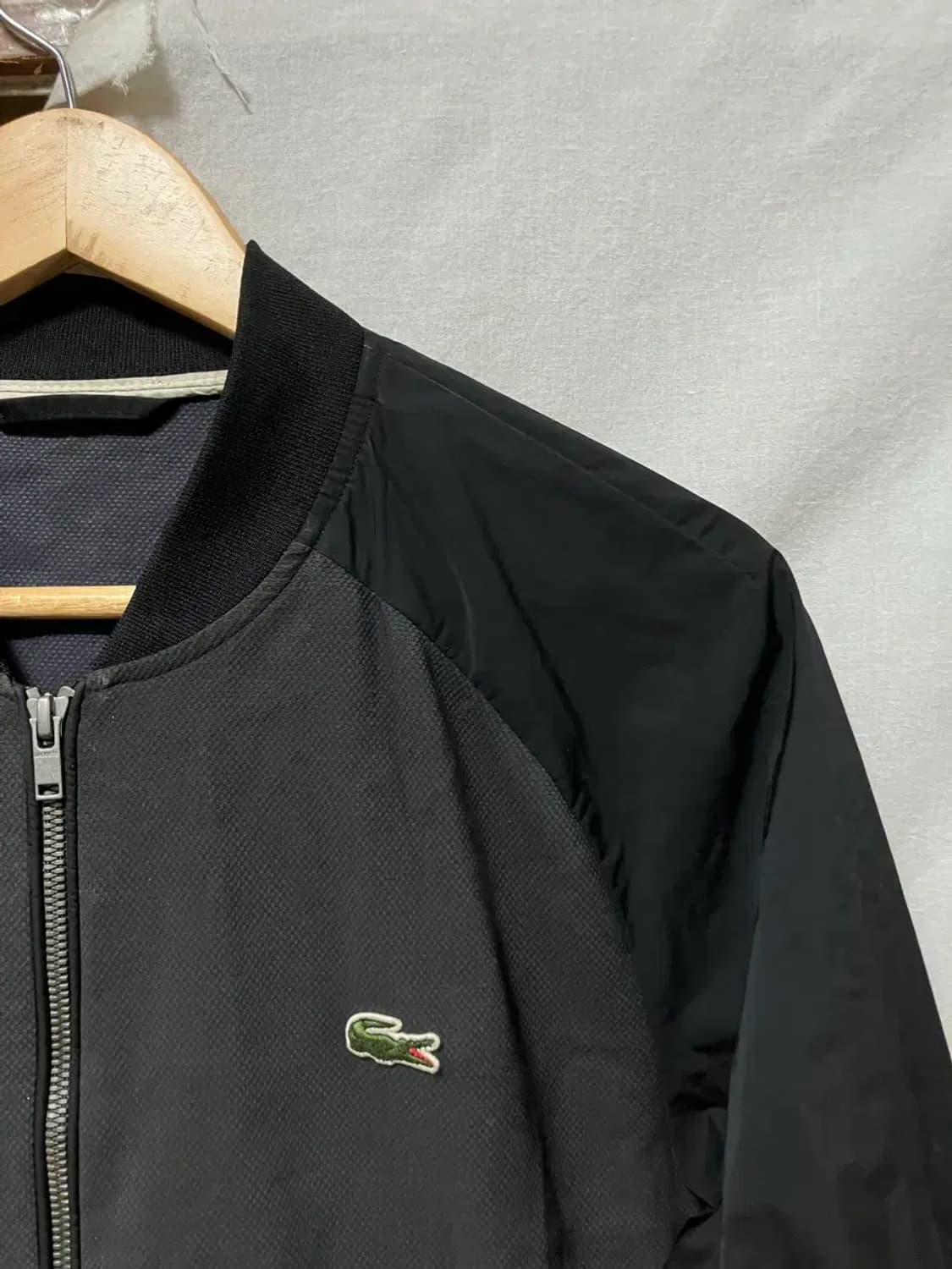 라코스테 블랙 바람막이 봄버 자켓 100 상품이미지2