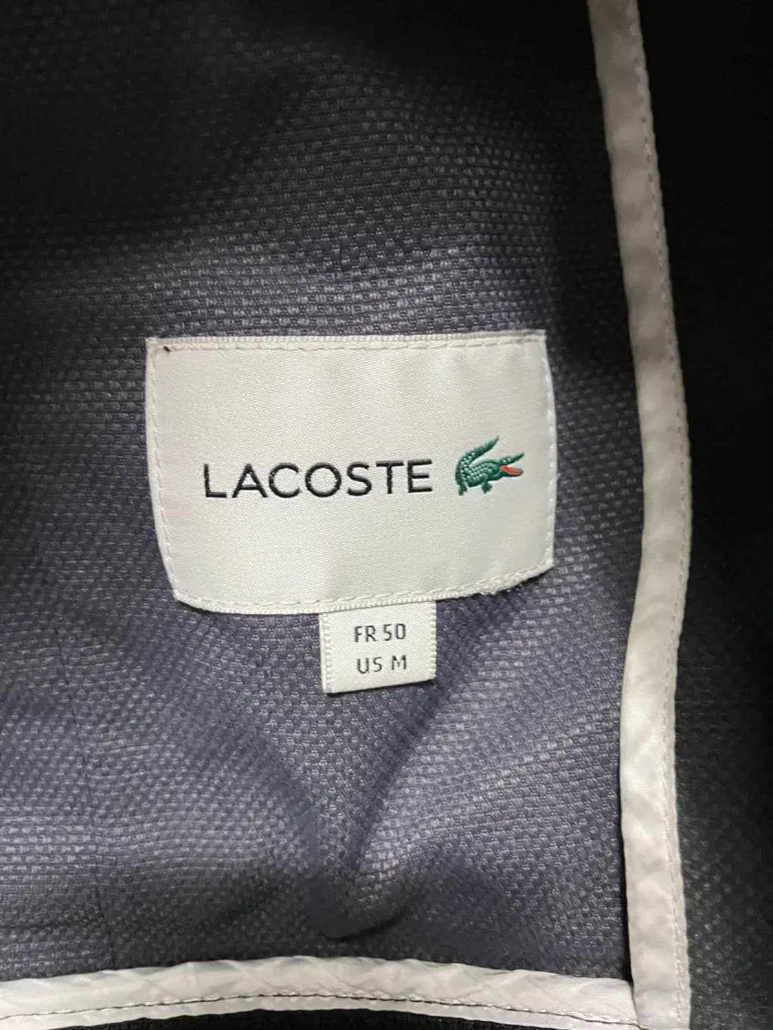 라코스테 블랙 바람막이 봄버 자켓 100 상품이미지5