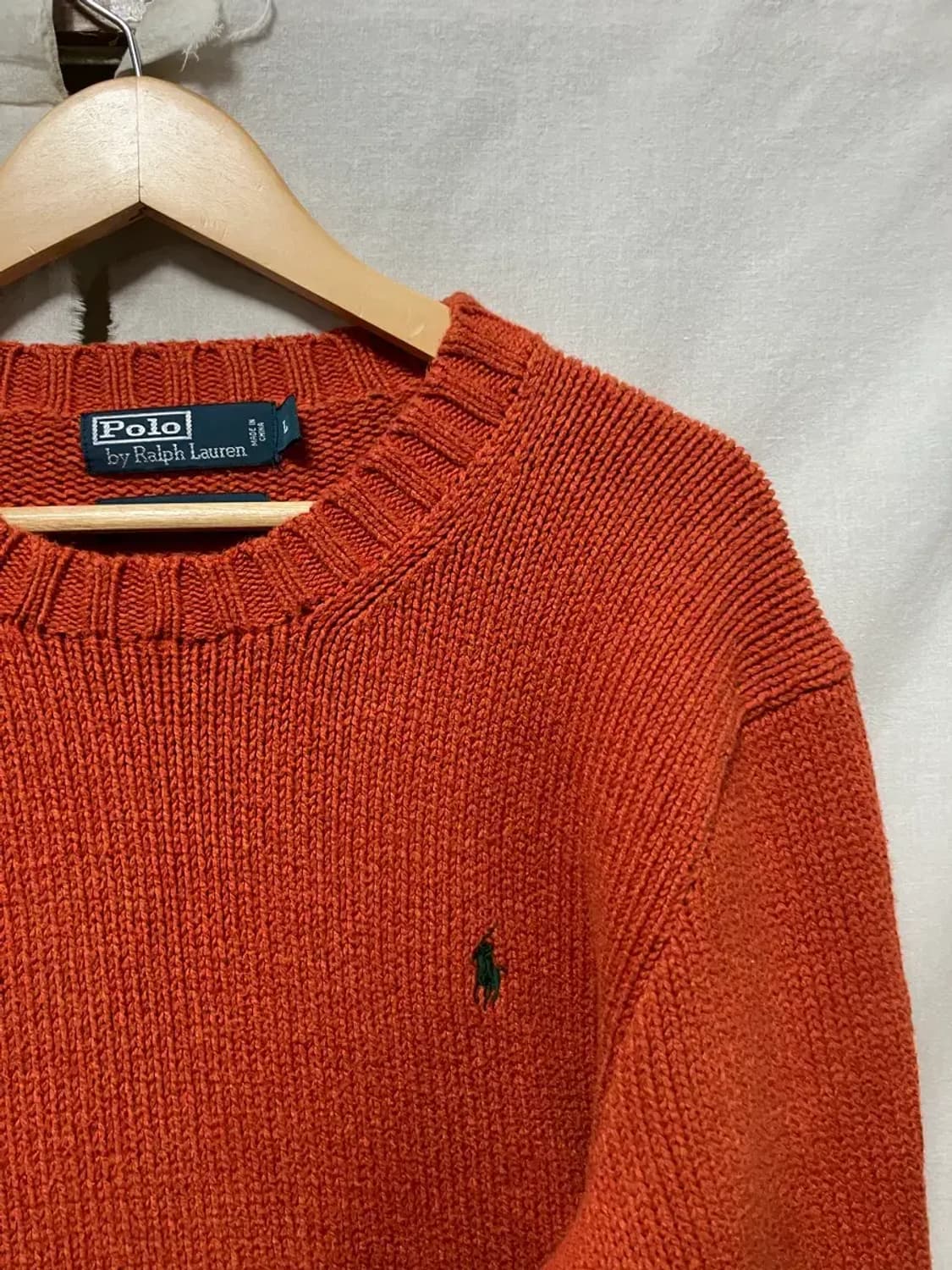폴로 랄프로렌 오렌지 니트 스웨터 L 상품이미지2