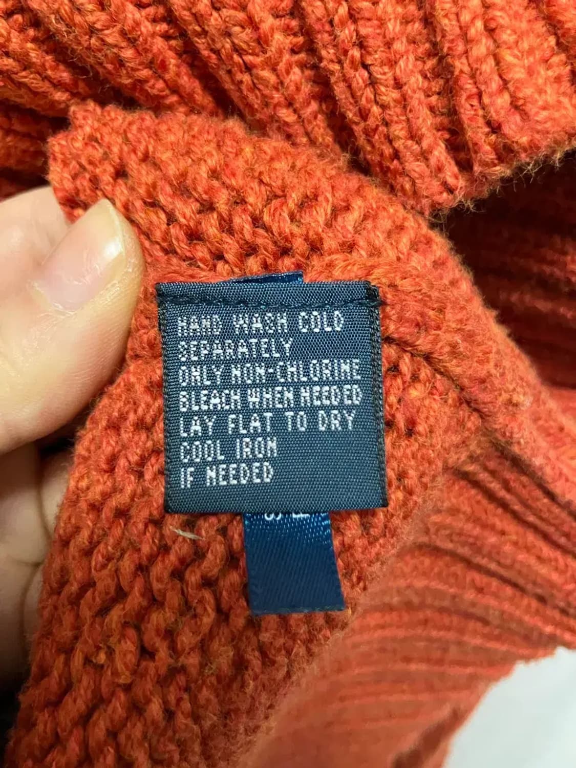 폴로 랄프로렌 오렌지 니트 스웨터 L 상품이미지5