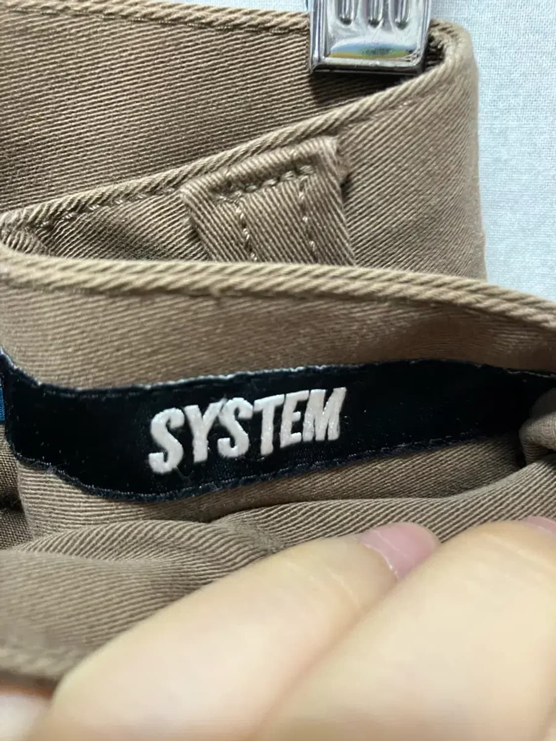 시스템 브라운 일자핏 면바지 L 상품이미지4