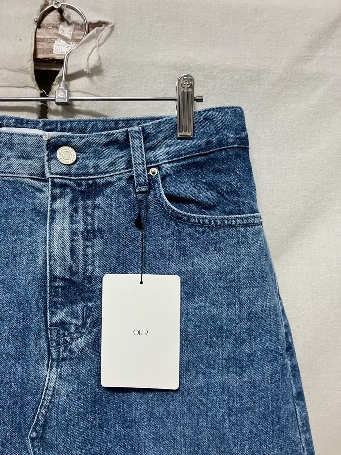 ORR 데님 롱 스커트 청치마 L 상품이미지3