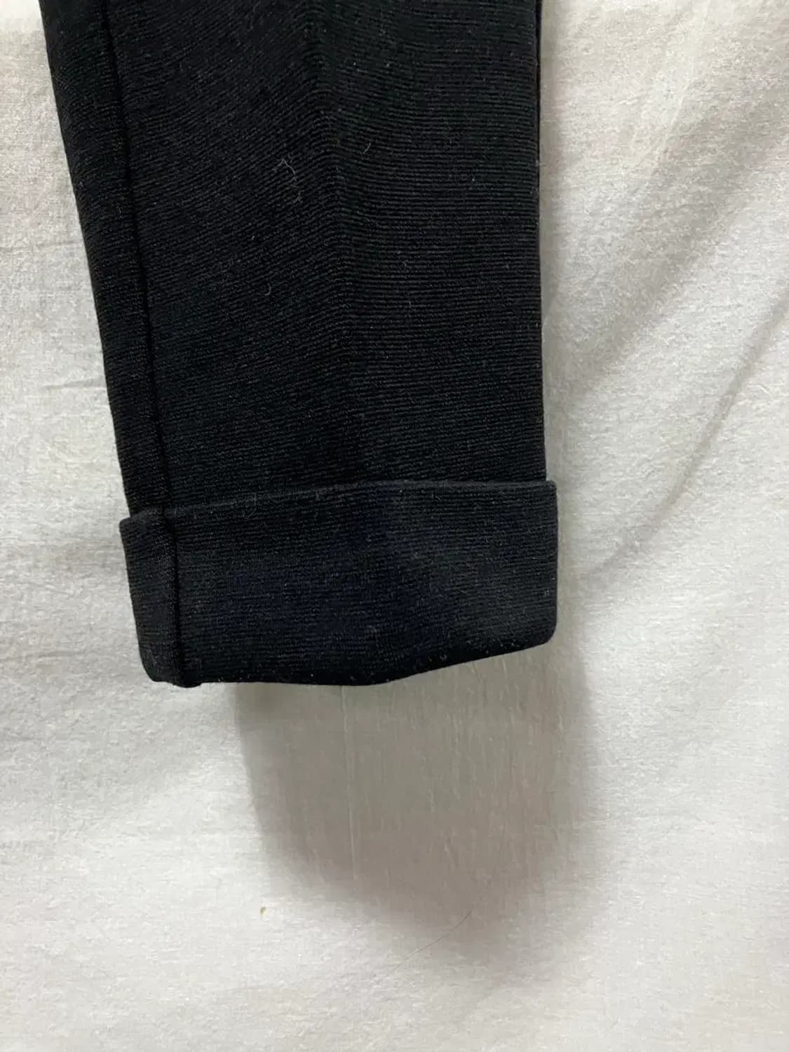 미쏘니 블랙 롤업 스판 슬랙스 40 상품이미지4