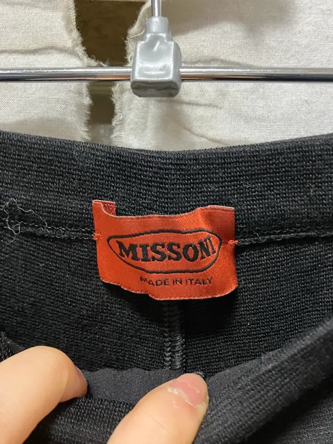 미쏘니 블랙 롤업 스판 슬랙스 40 상품이미지5