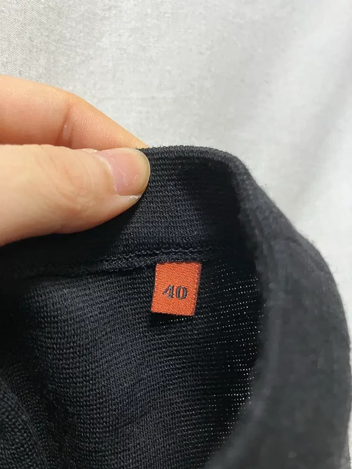 미쏘니 블랙 롤업 스판 슬랙스 40 상품이미지6