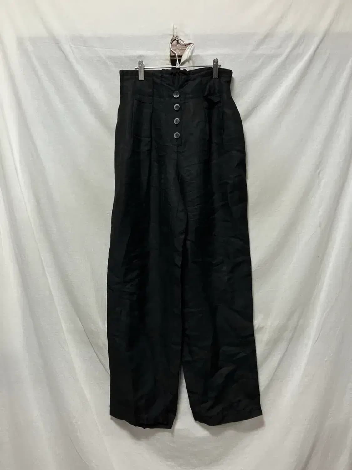 JULL-LOG 줄로그 버튼 포인트 린넨  M 상품이미지1