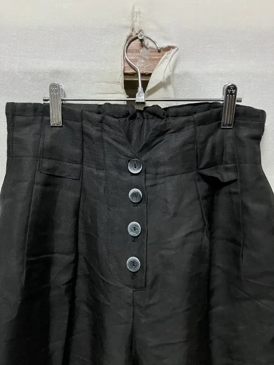 JULL-LOG 줄로그 버튼 포인트 린넨  M 상품이미지3