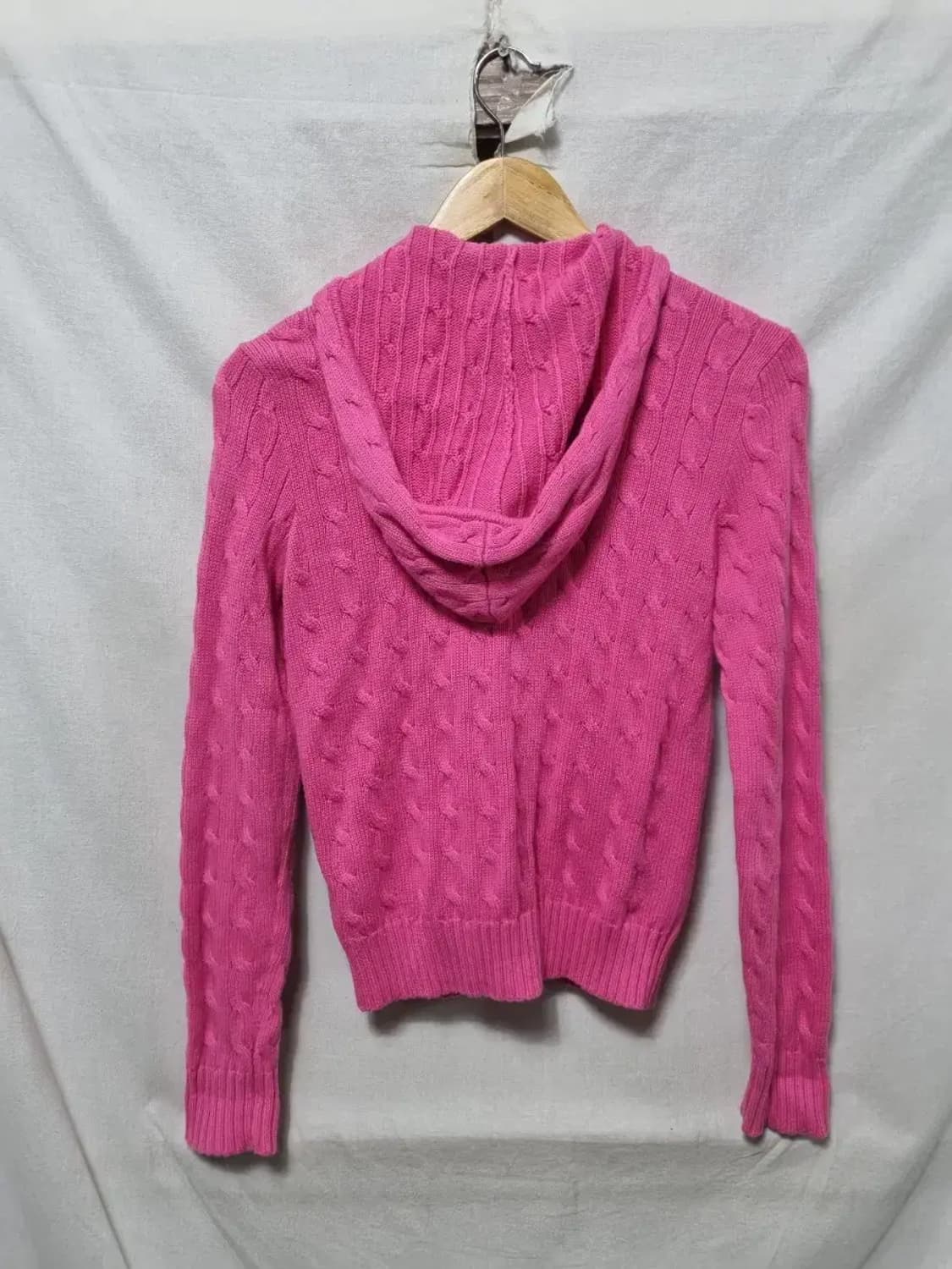 폴로 랄프로렌 케이블 니트 후드 집업 M 상품이미지2