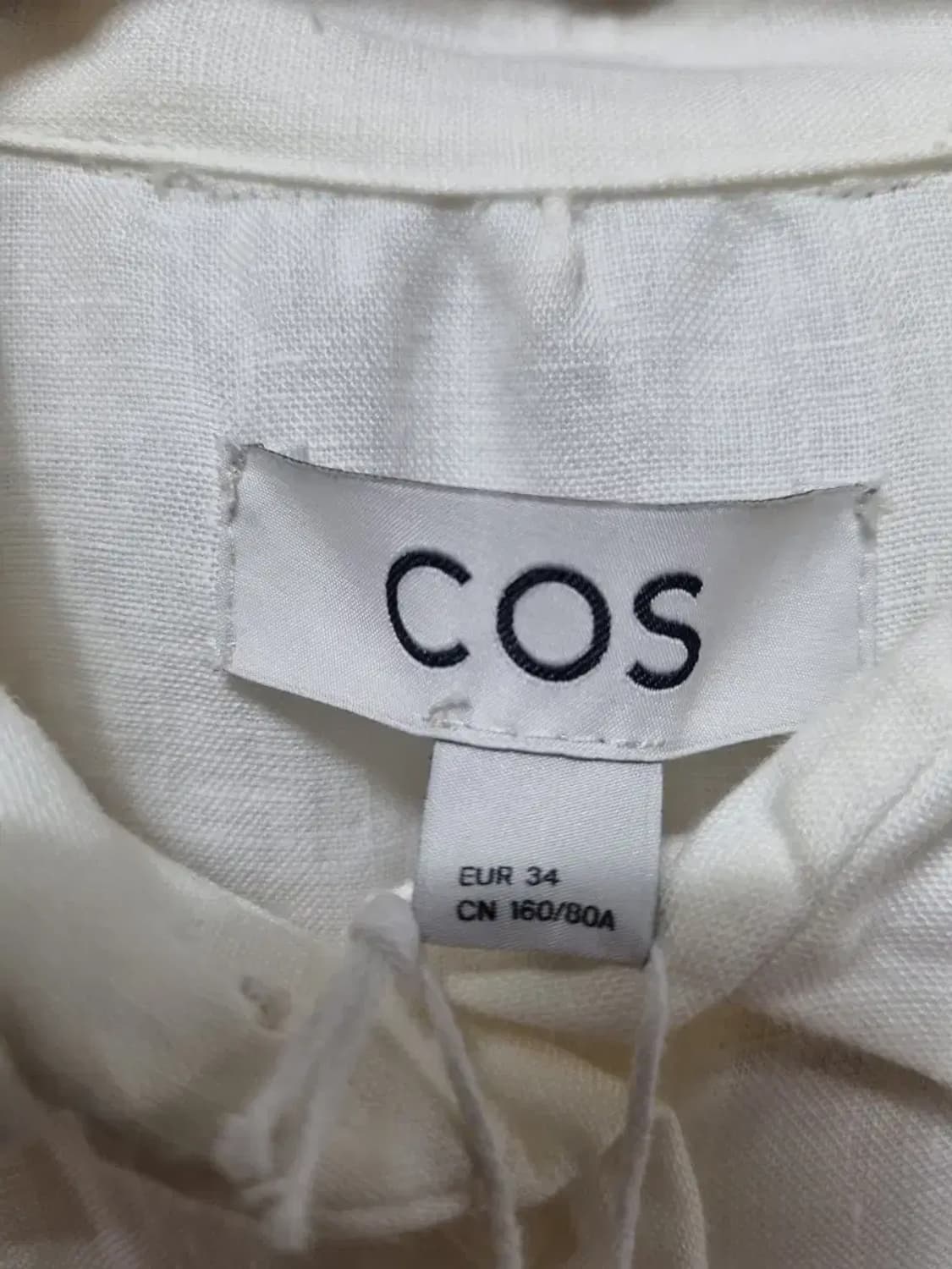 COS 코스 화이트 린넨 셔츠 원피스 34 상품이미지4