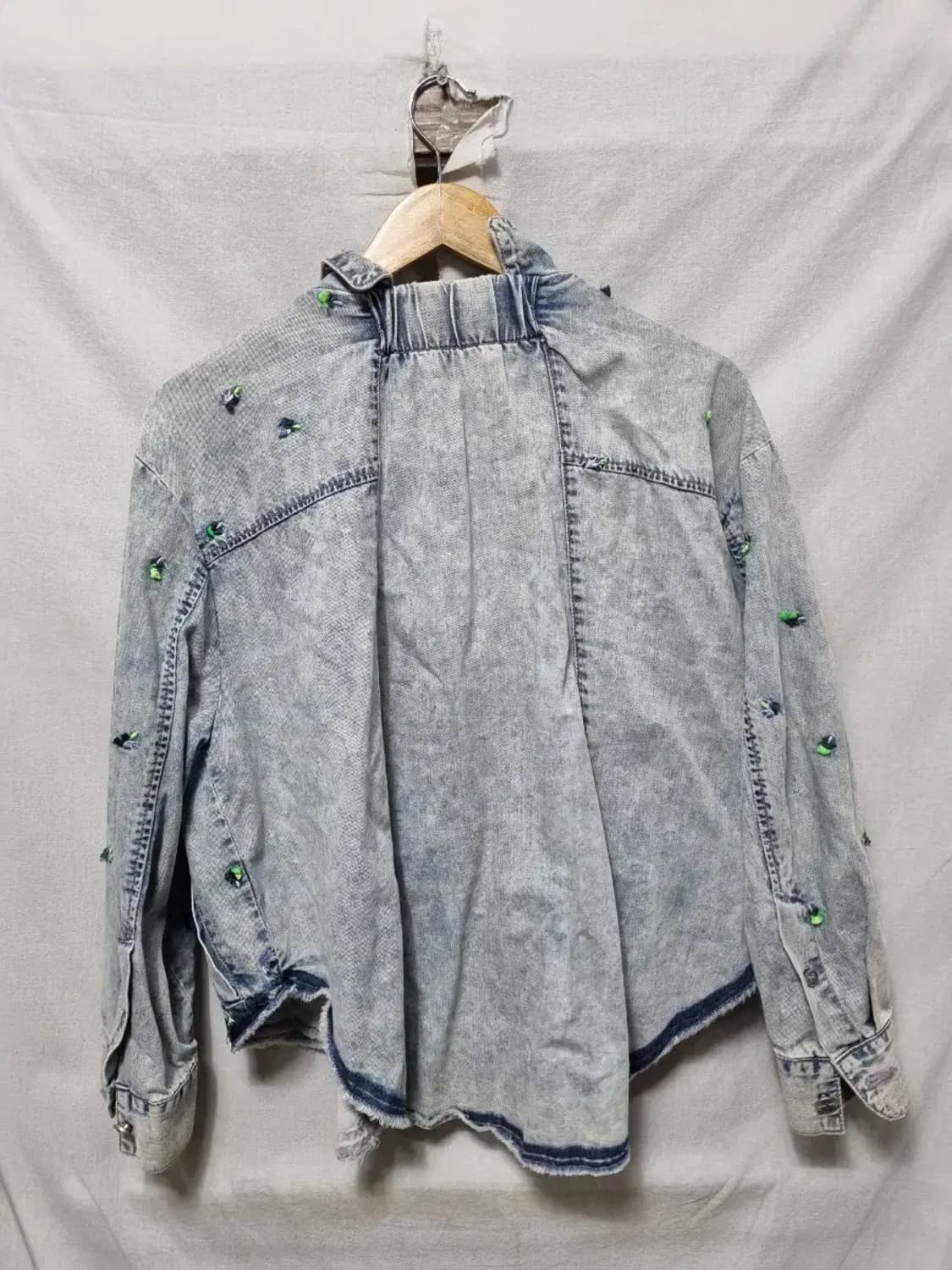 오즈세컨 플라워 자수 데님 자켓 95 상품이미지2