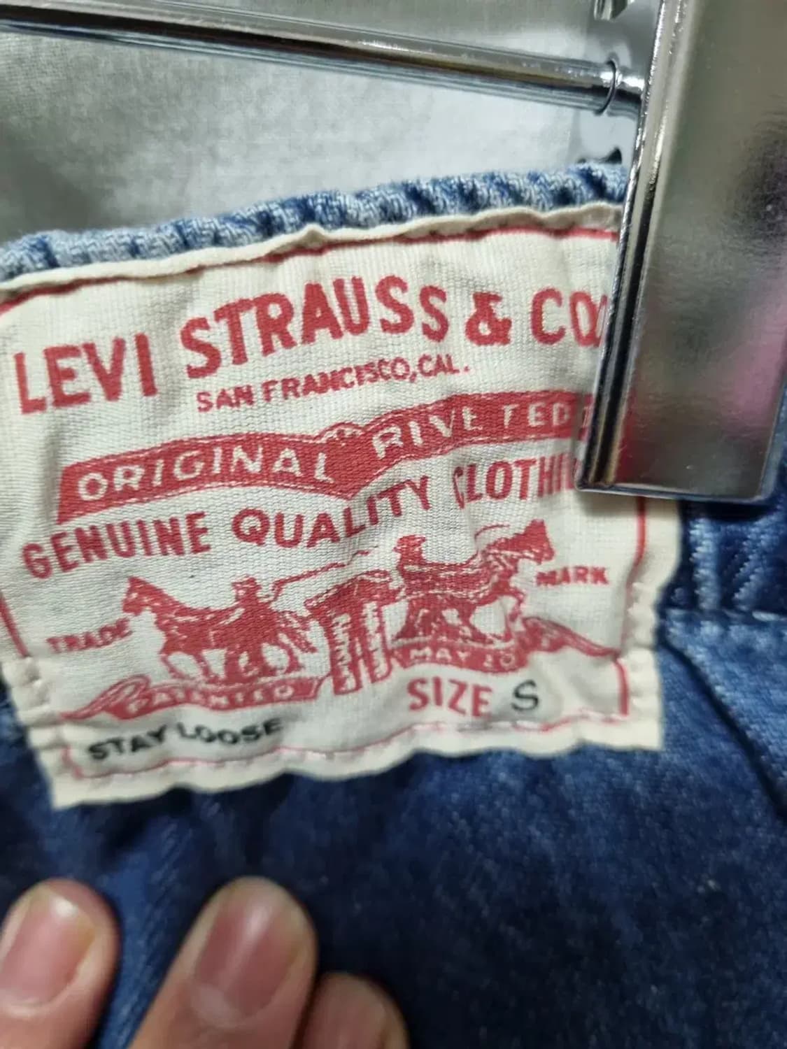 리바이스 밴딩 데님 팬츠 S 상품이미지5