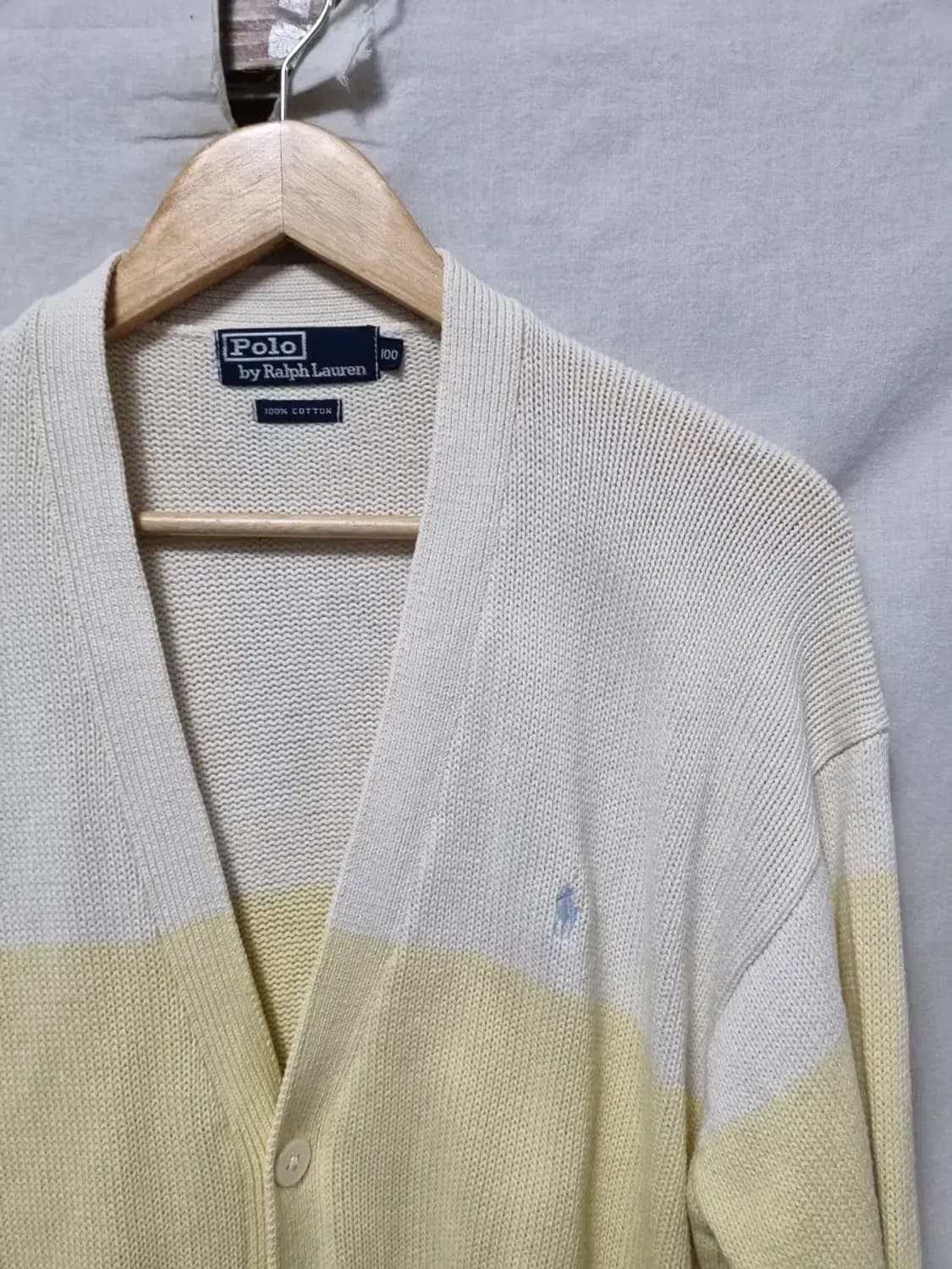 폴로 랄프로렌 컬러 블록 니트 가디건 100 상품이미지3