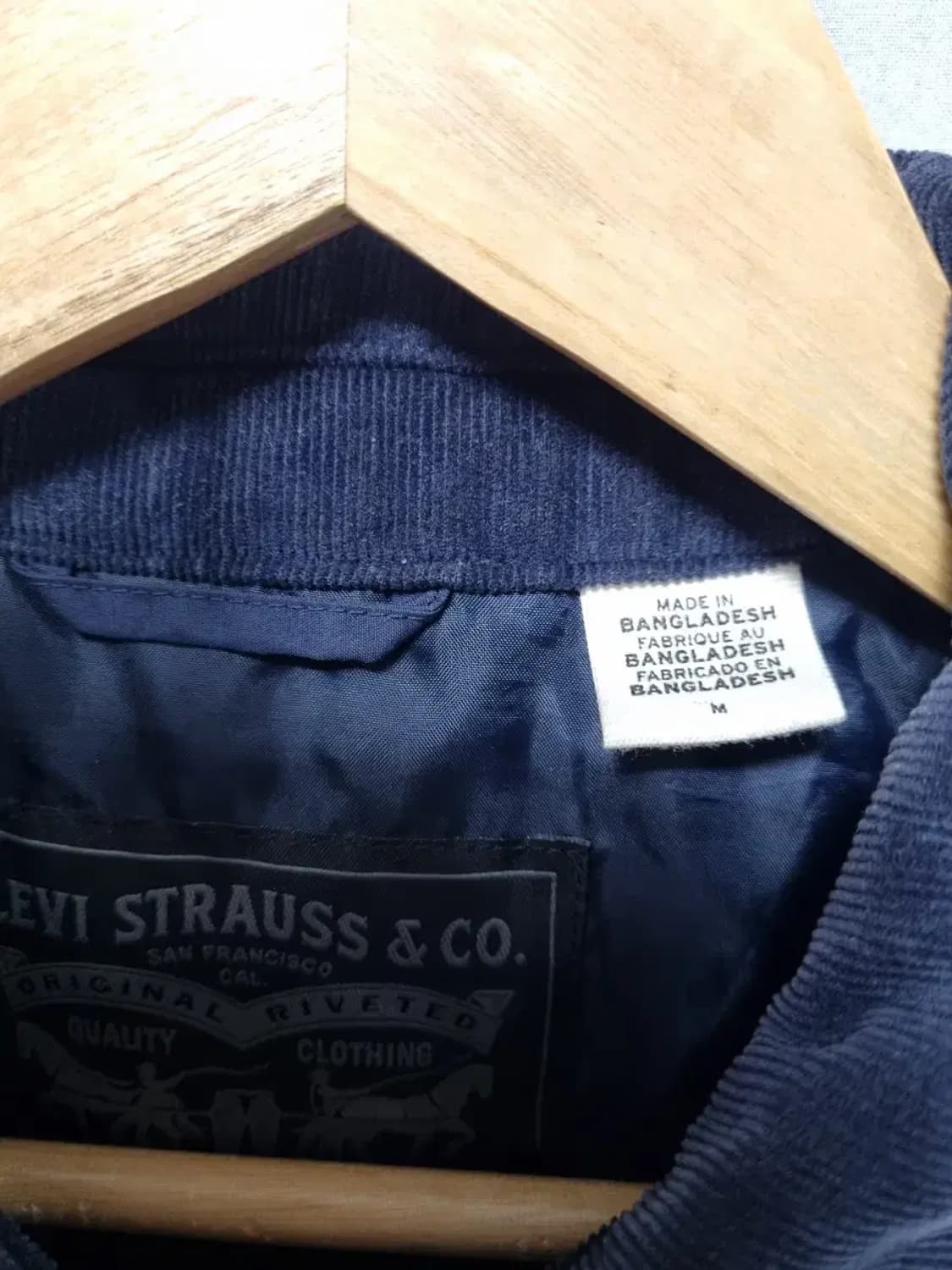 리바이스 네이비 퀼팅 자켓 M 상품이미지4