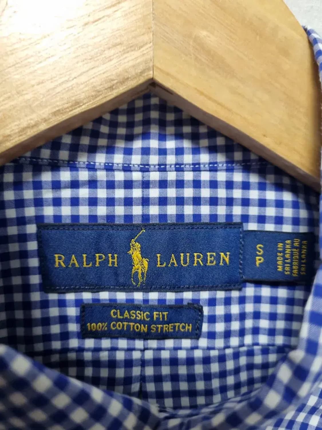 폴로 랄프로렌 깅엄체크 셔츠 S 상품이미지4
