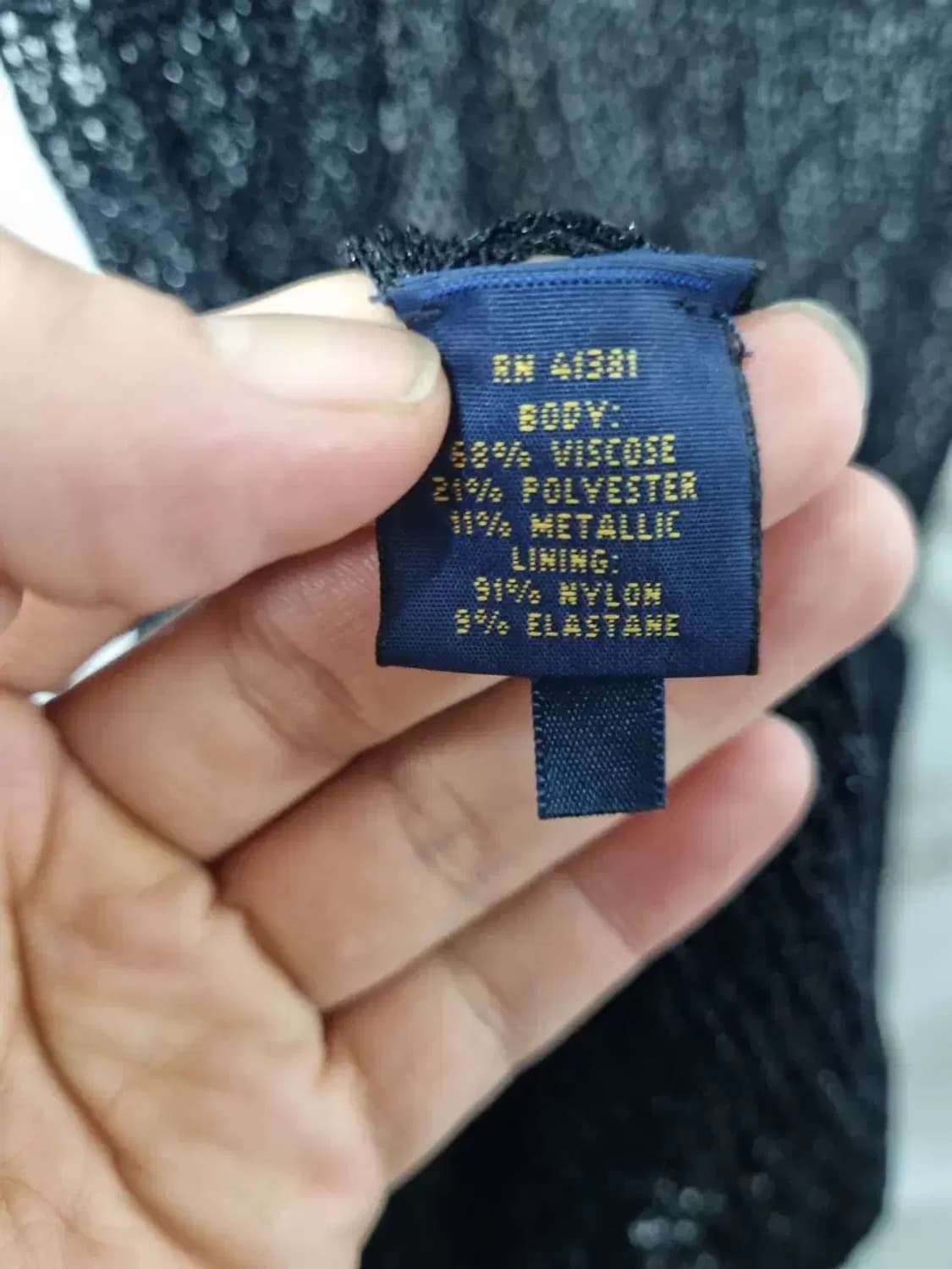 폴로 랄프로렌 블랙 레이스 원피스 S 상품이미지5