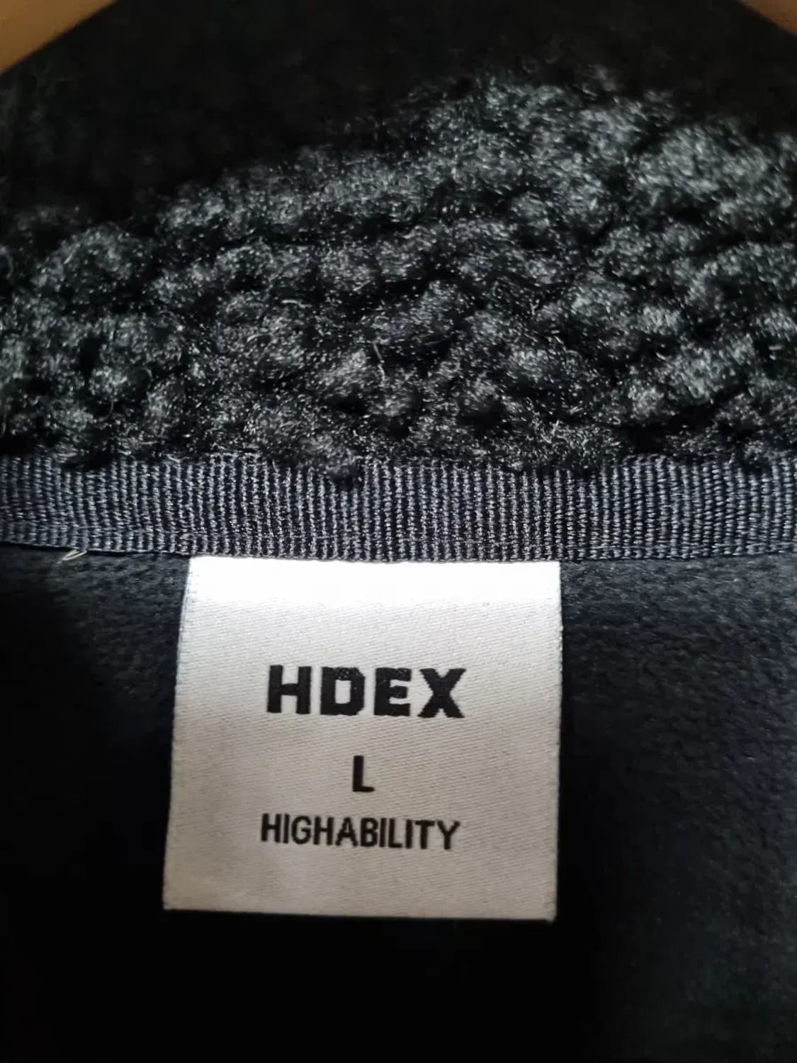 HDEX 후리스 블랙 집업 자켓 L 상품이미지4