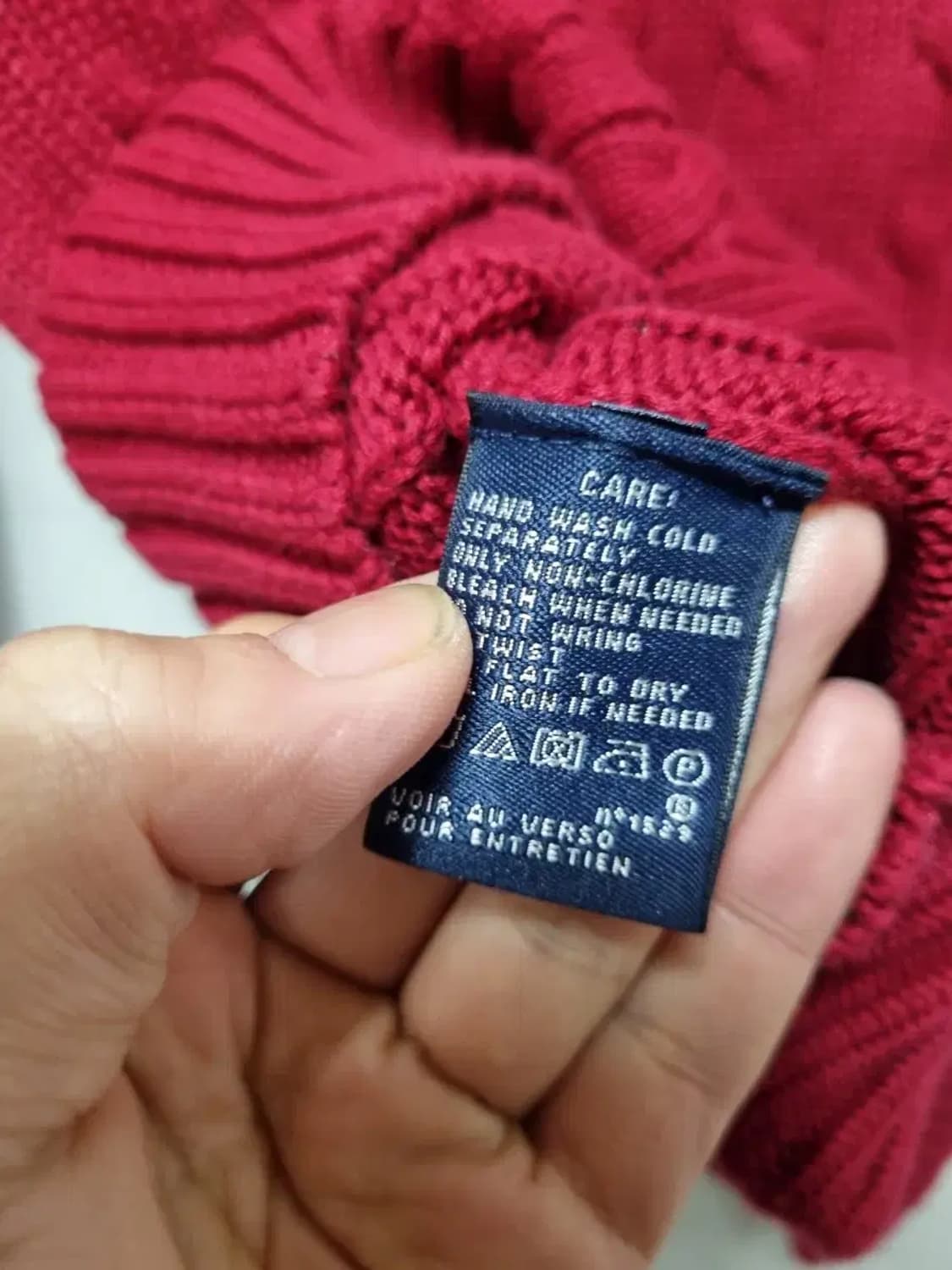 폴로 랄프로렌 꽈배기 케이블 니트 여성 L 상품이미지5