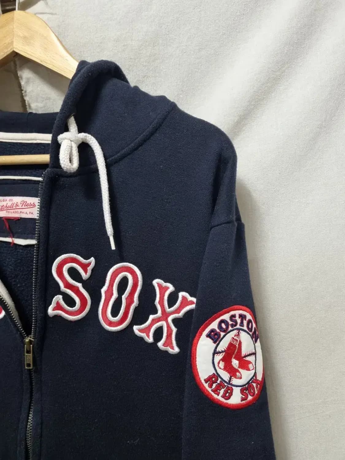 레드삭스 네이비 후드집업 M 상품이미지3