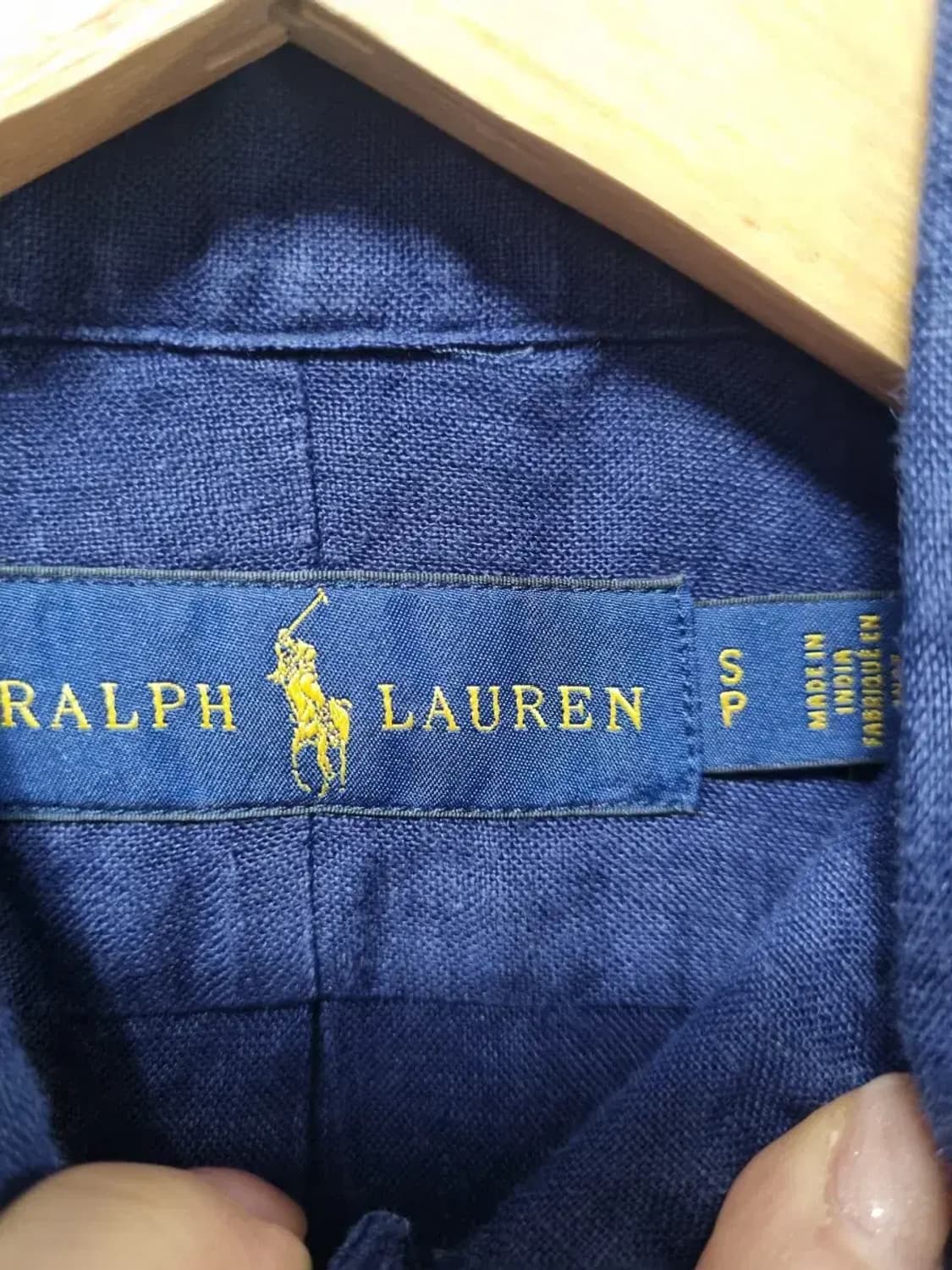 폴로 랄프로렌 남방 린넨 셔츠 네이비 S 상품이미지4