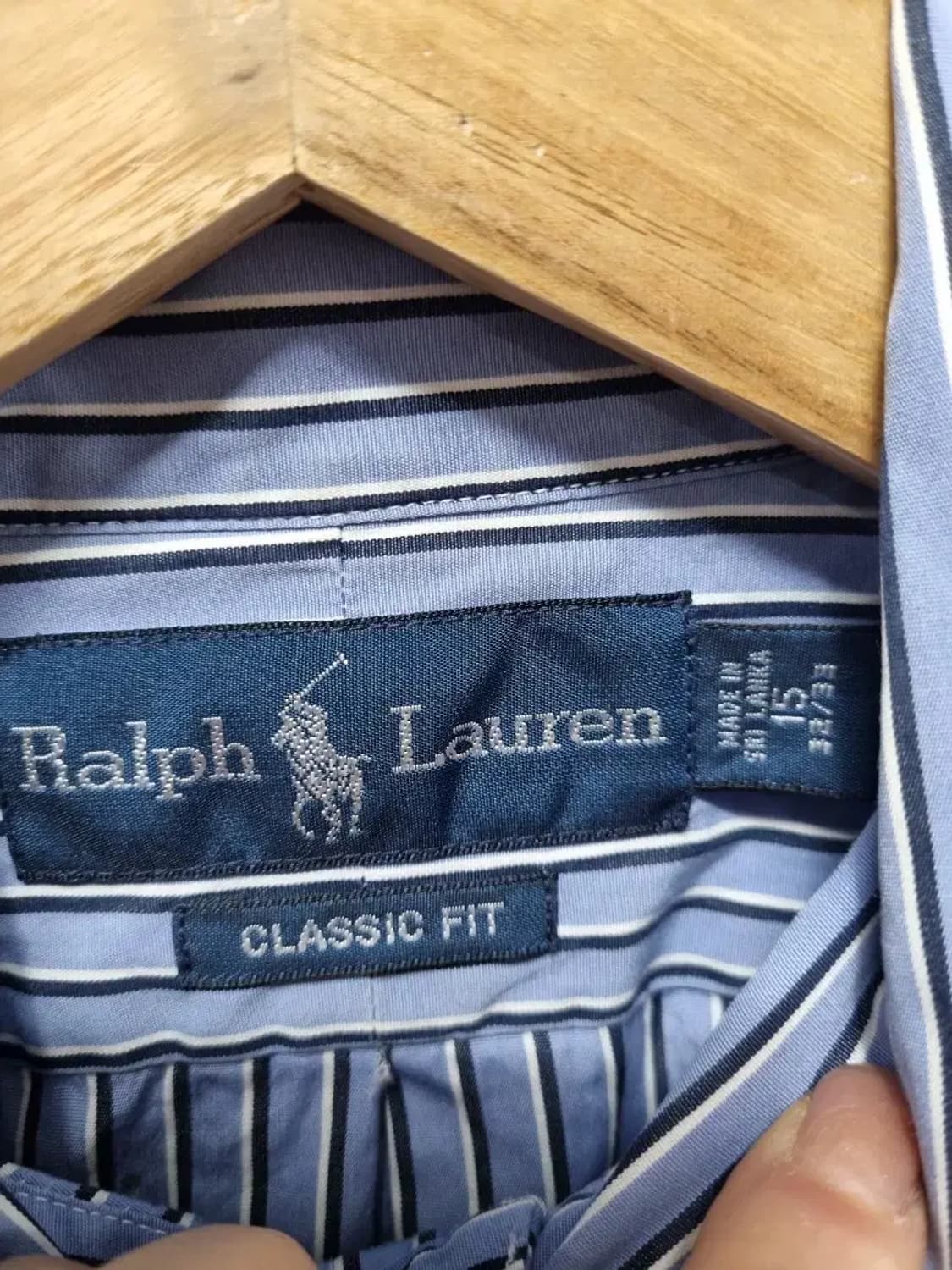 폴로 랄프로렌 스트라이프 셔츠 클래식 핏 L 상품이미지4