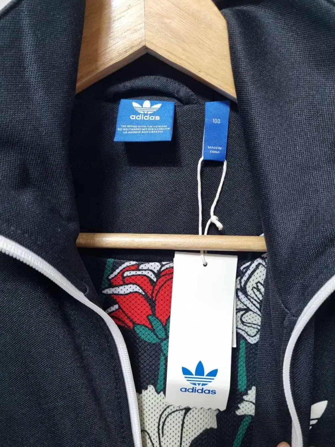 아디다스 블랙 삼선 오리지널 트랙탑 100 상품이미지4