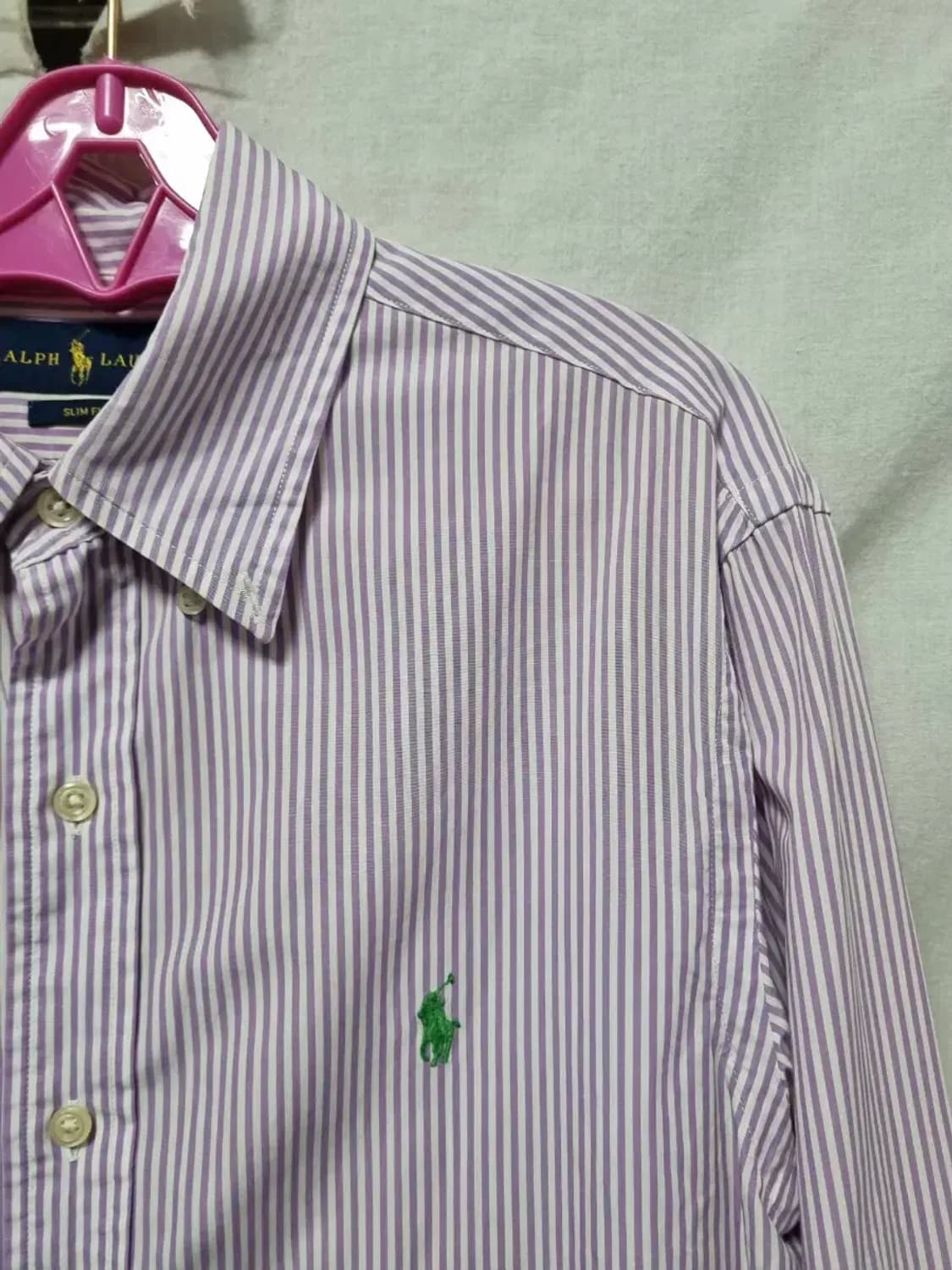 폴로 랄프로렌 스트라이프 셔츠 슬림핏 M 상품이미지3