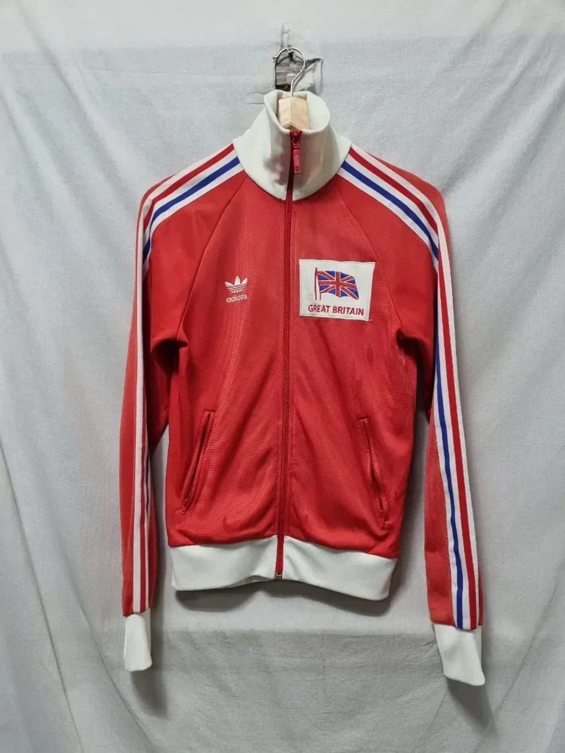 아디다스 빨간색 트랙탑 져지 XS 상품이미지1