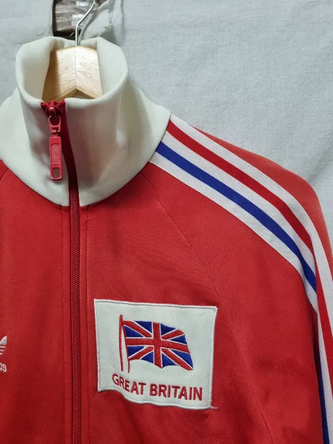 아디다스 빨간색 트랙탑 져지 XS 상품이미지3