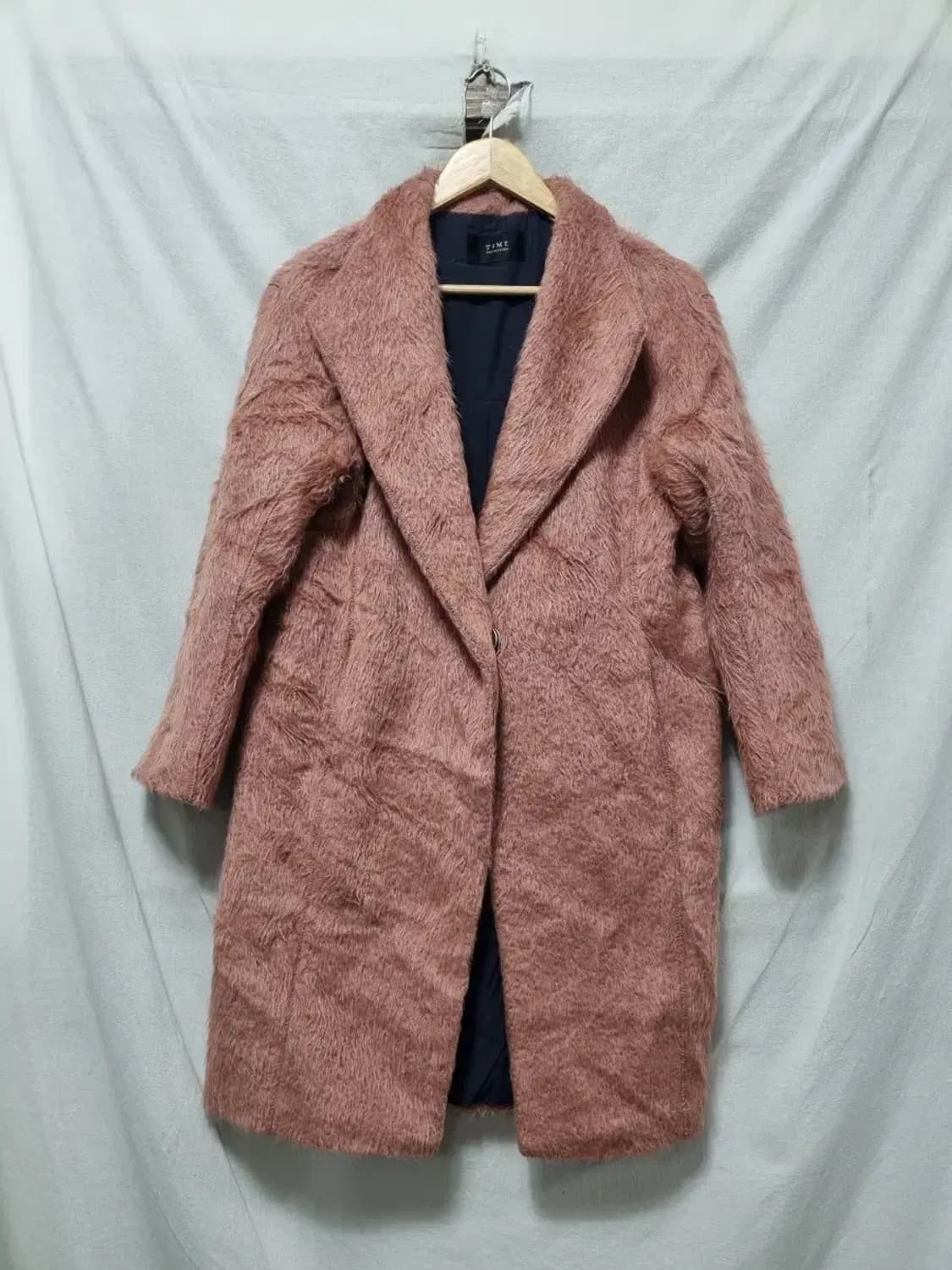 TIME 포스트모던 핑크 퍼 코트 XS 상품이미지1