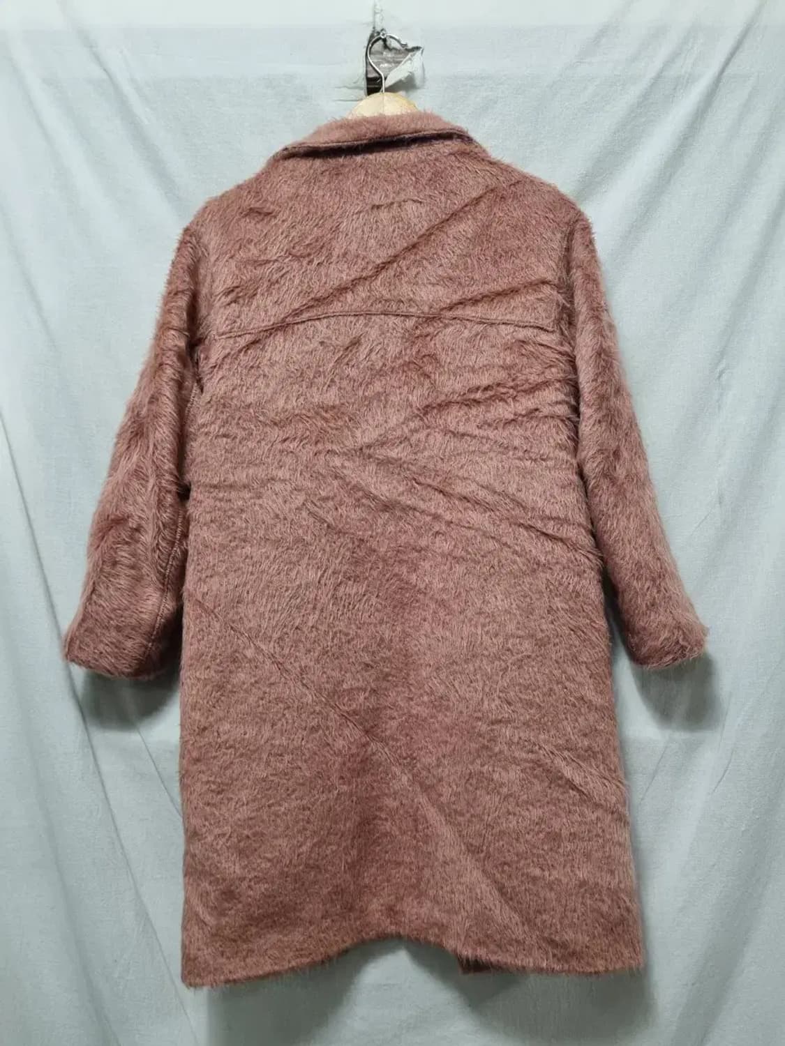 TIME 포스트모던 핑크 퍼 코트 XS 상품이미지2