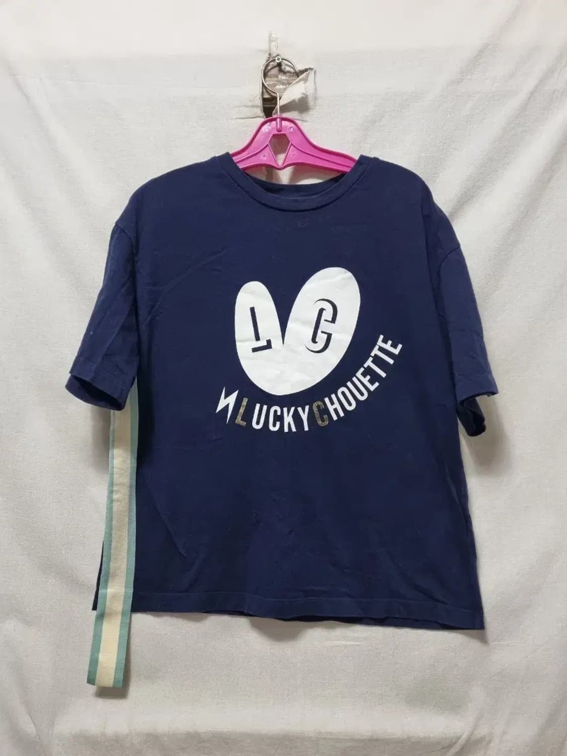 럭키슈에뜨 네이비 반팔 면 티셔츠 36 상품이미지1