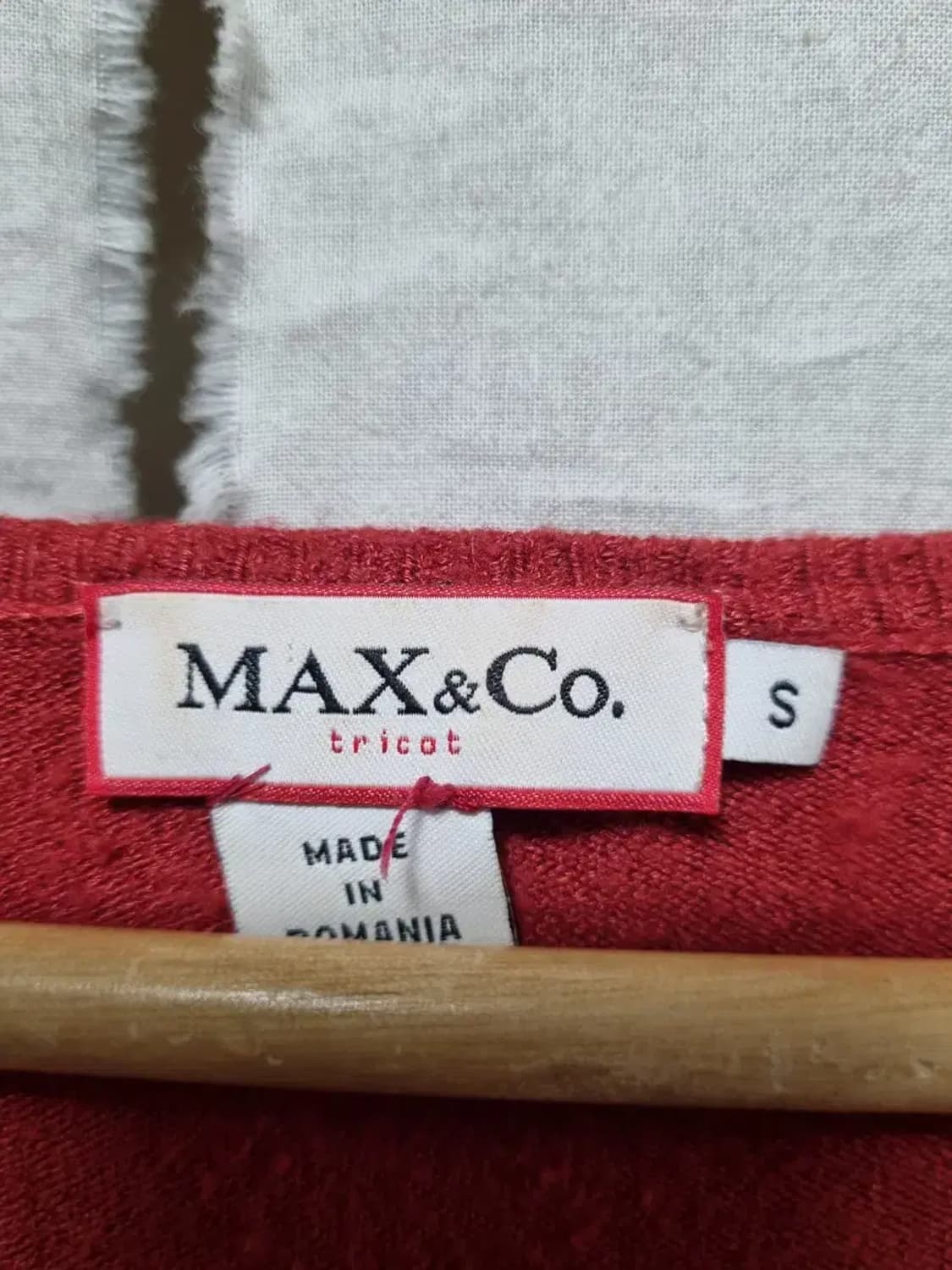 MAX&Co. 레드 니트 긴팔 S 상품이미지4