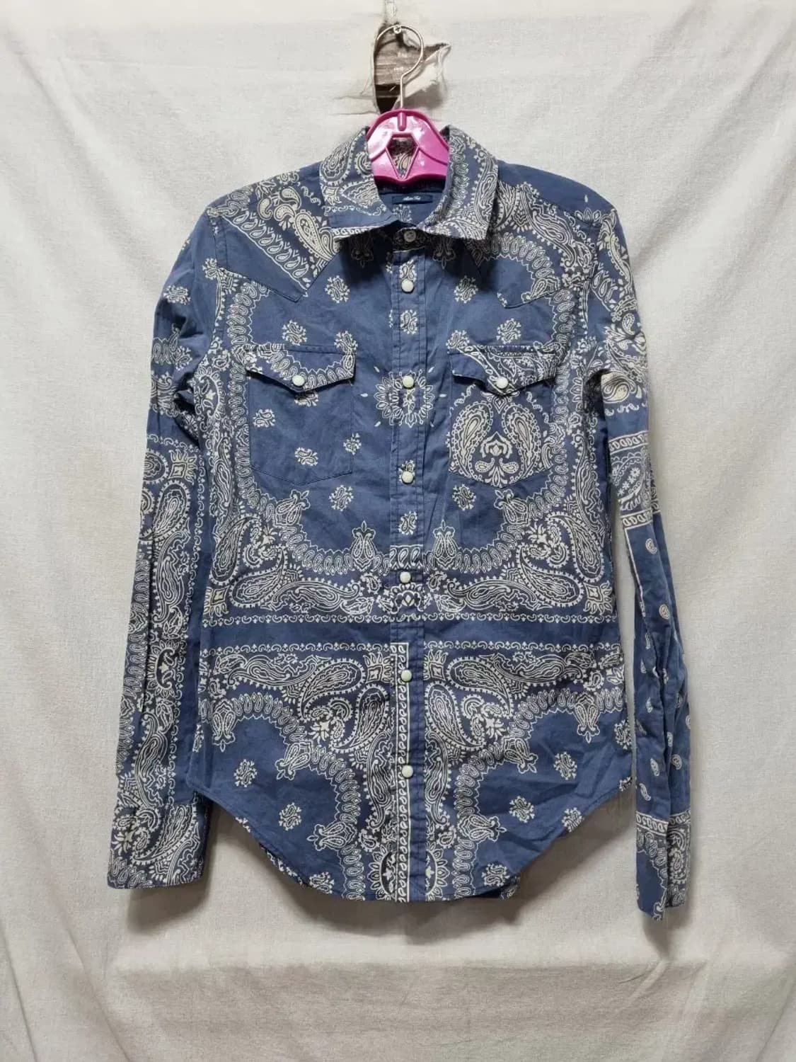 랄프 로렌 페이즐리 패턴 남방 셔츠 슬림핏  XS 상품이미지1
