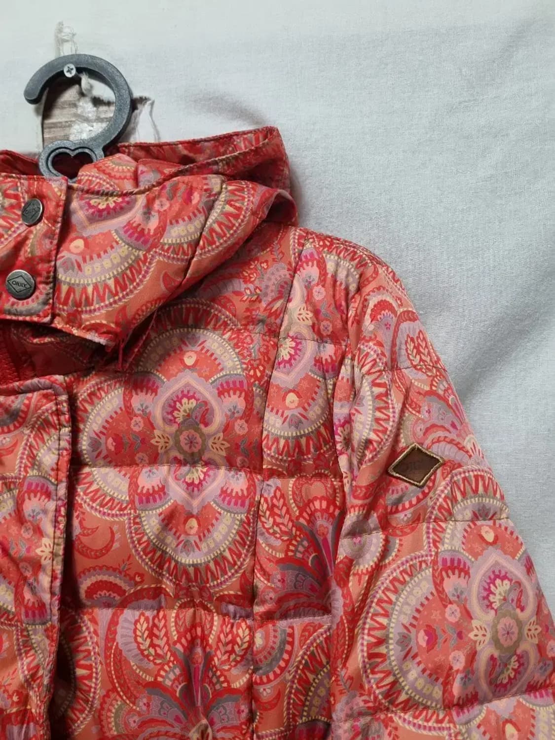 오일릴리 페이즐리 롱 패딩 코트M 상품이미지3