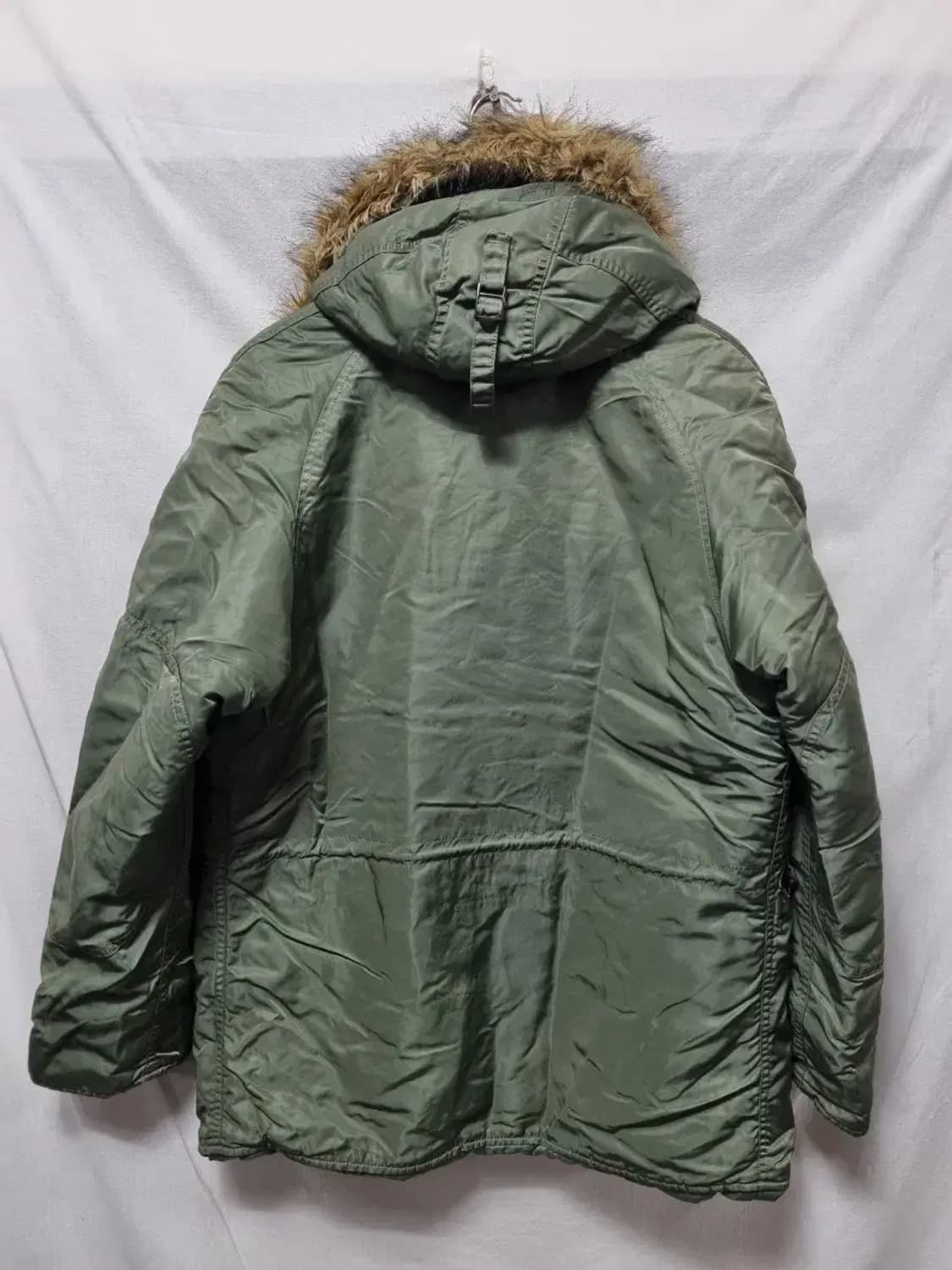 알파인더스트리 카키색 야상 점퍼 M 상품이미지2