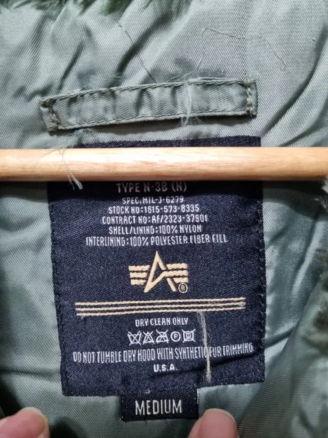 알파인더스트리 카키색 야상 점퍼 M 상품이미지5