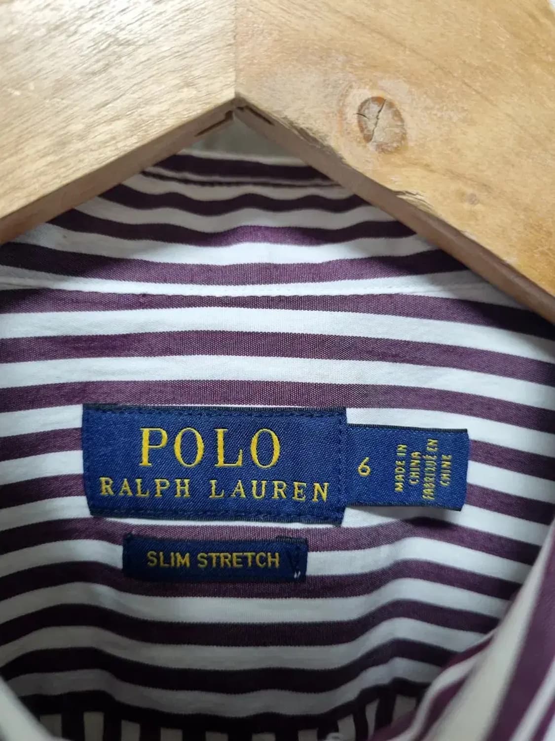 폴로 랄프로렌 슬림핏 스트라이프 셔츠 여성 90~95 상품이미지4