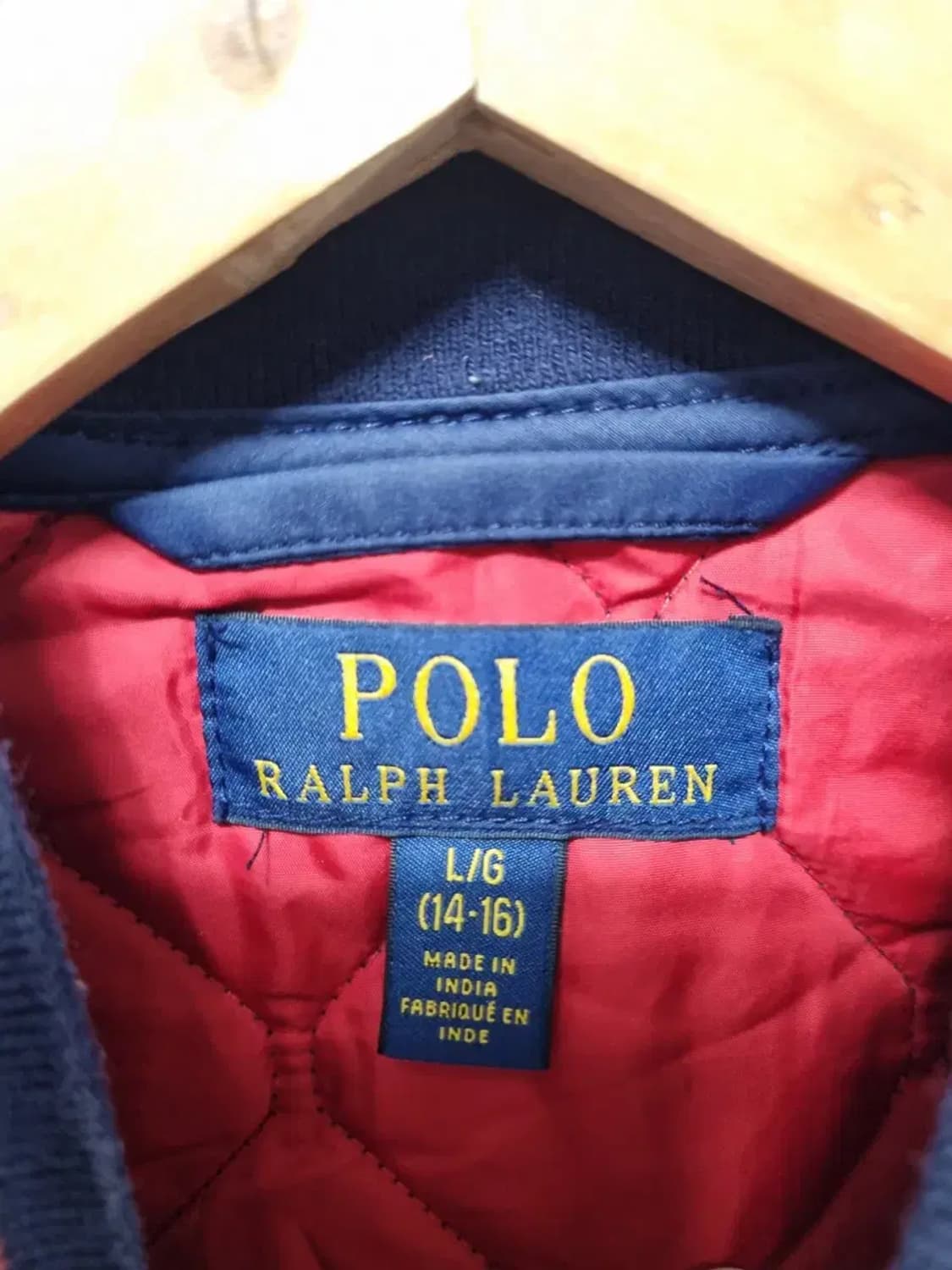 폴로 랄프로렌 퀼팅 자켓 14~16 L 여성 90~95 상품이미지4