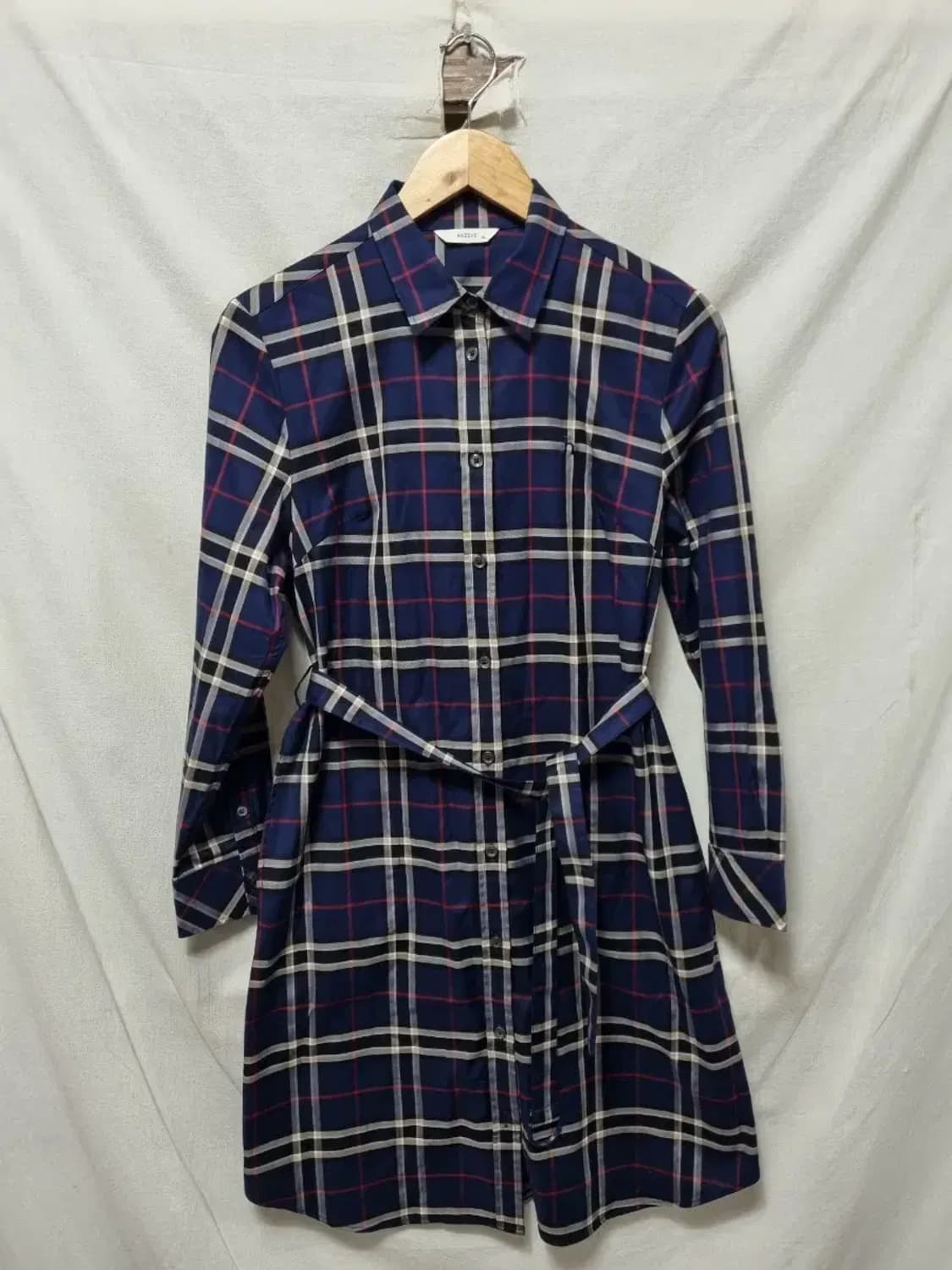 헤지스 체크 셔츠 원피스 90 상품이미지1